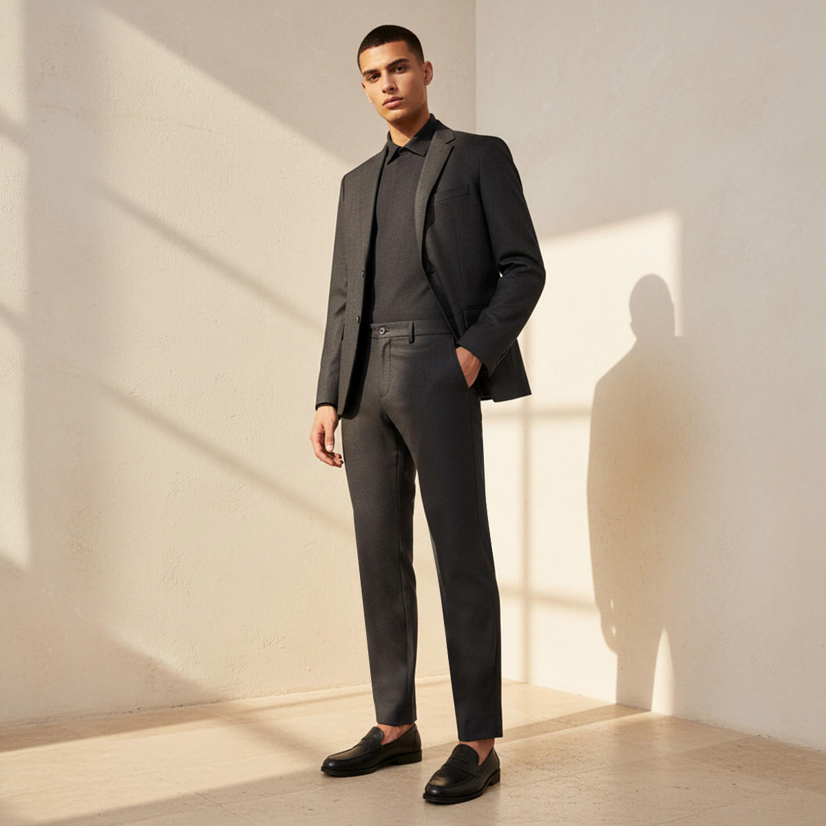 بنطلون رسمي بقصّة سليم للرجال-men-clothing-bottoms-trousersandchinos-trousers-image-3