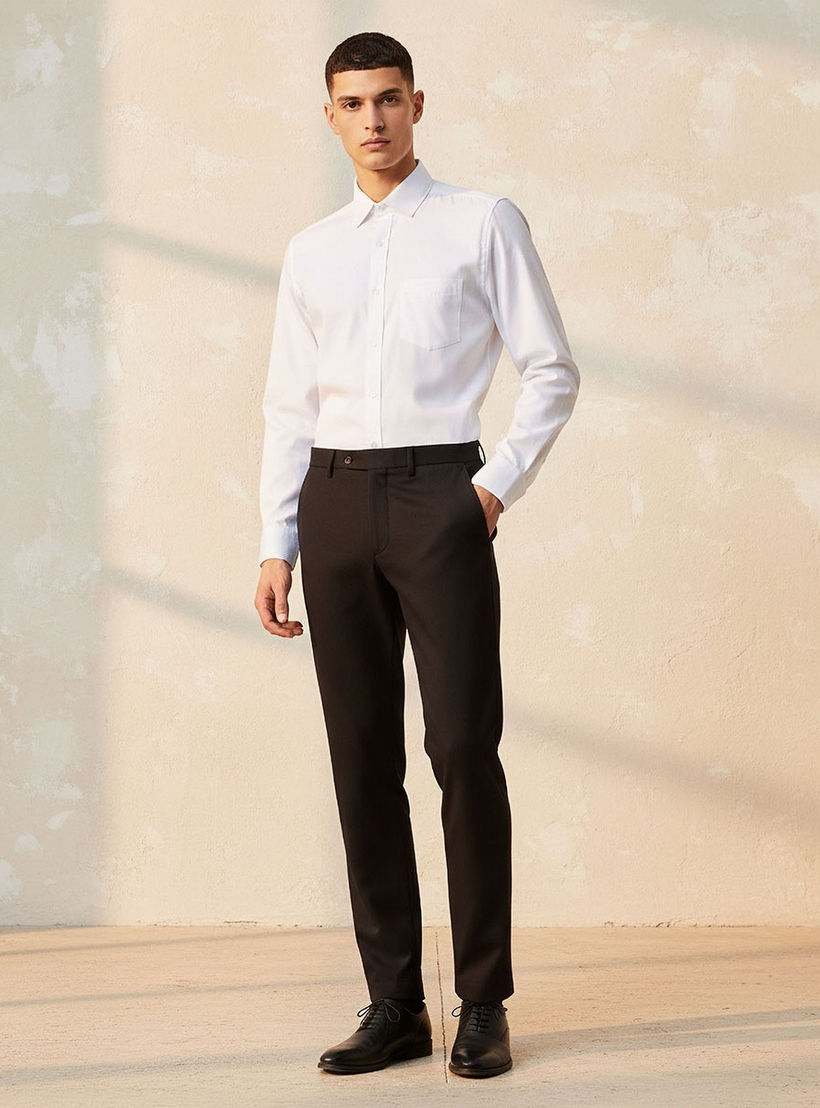 قميص بارز الملمس بأكمام طويلة وقصة عادية-men-clothing-shirts-image-3