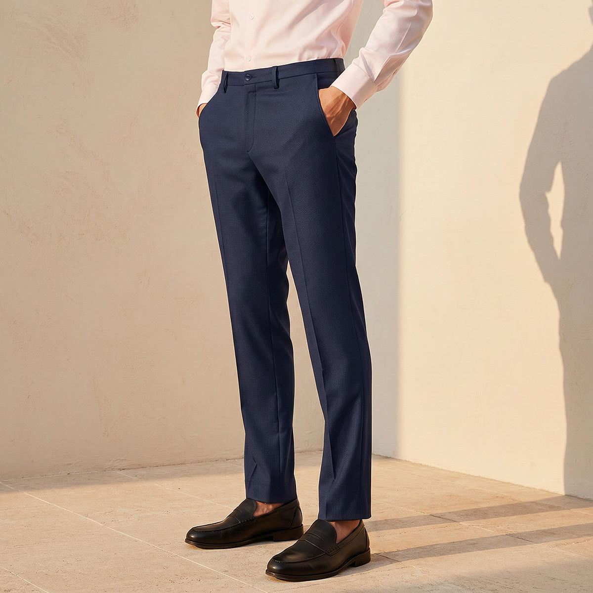 بنطلون رسمي رجالي بقصة ضيقة-men-clothing-bottoms-trousersandchinos-trousers-image-1