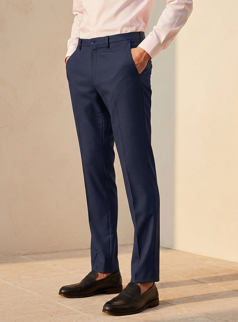 بنطلون رسمي رجالي بقصة ضيقة-men-clothing-bottoms-trousersandchinos-trousers-image-1