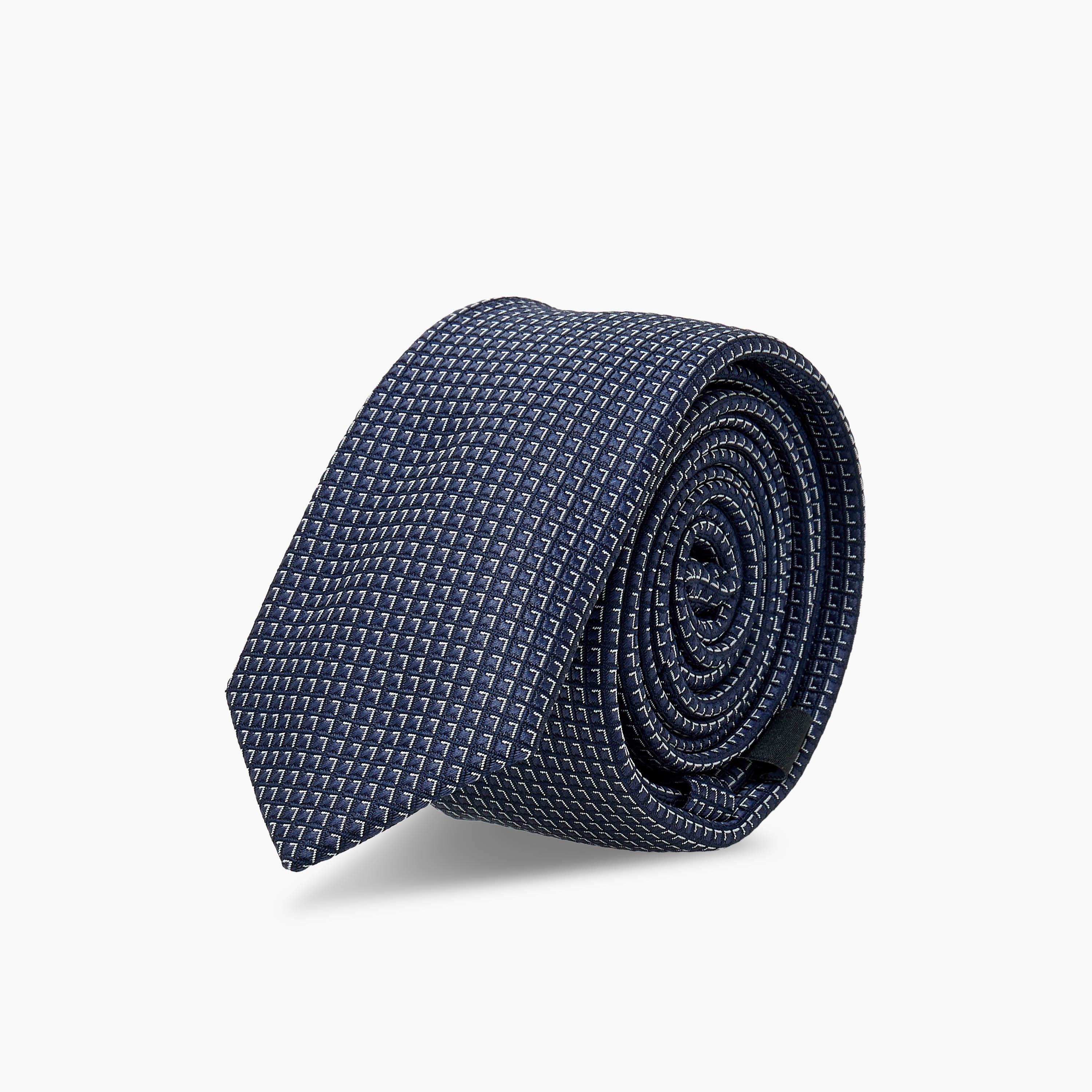 ربطة عنق بارزة الملمس بقصة سليم للرجال-men-tiesandcufflinks-pocketsquares-image-4