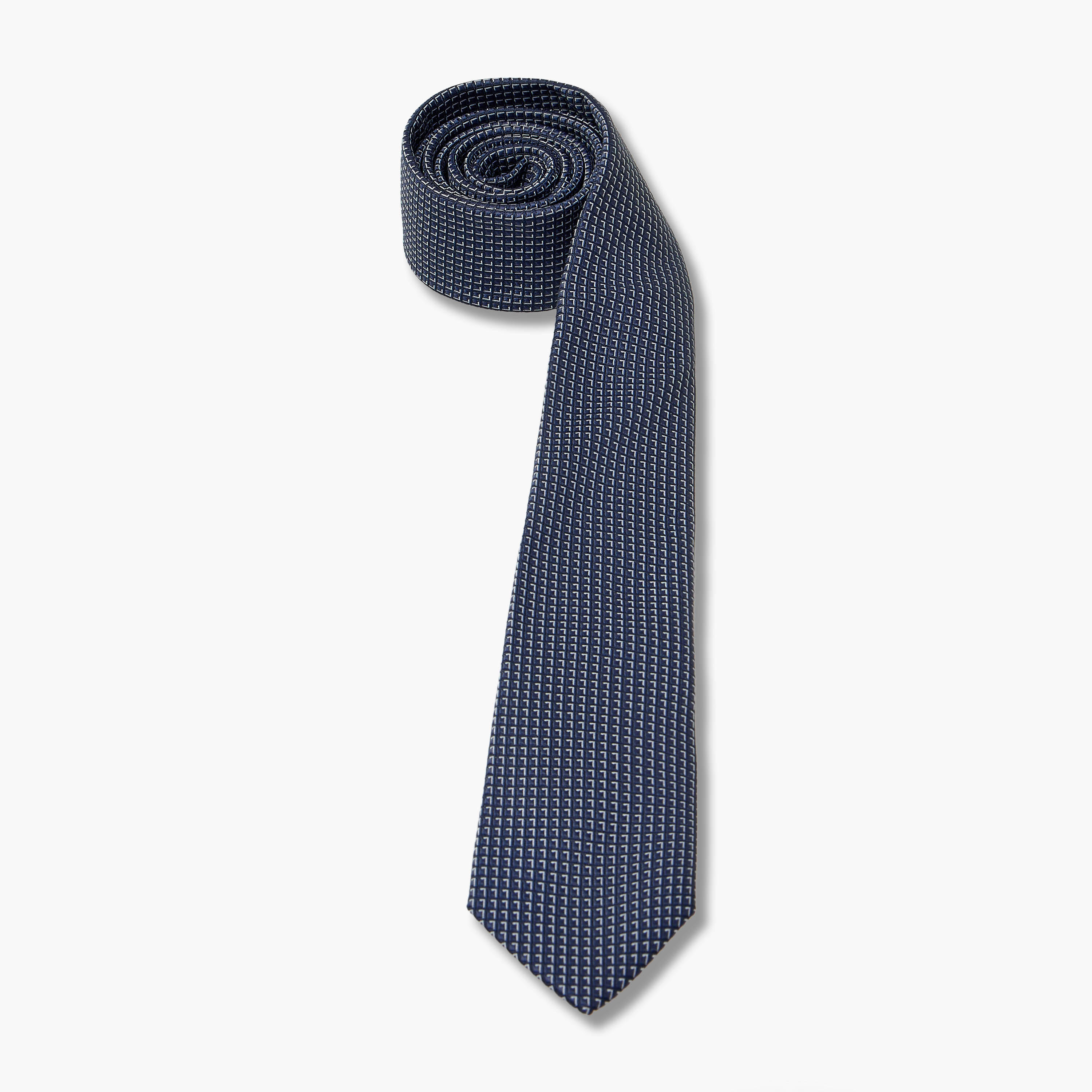 ربطة عنق بارزة الملمس بقصة سليم للرجال-men-tiesandcufflinks-pocketsquares-image-3