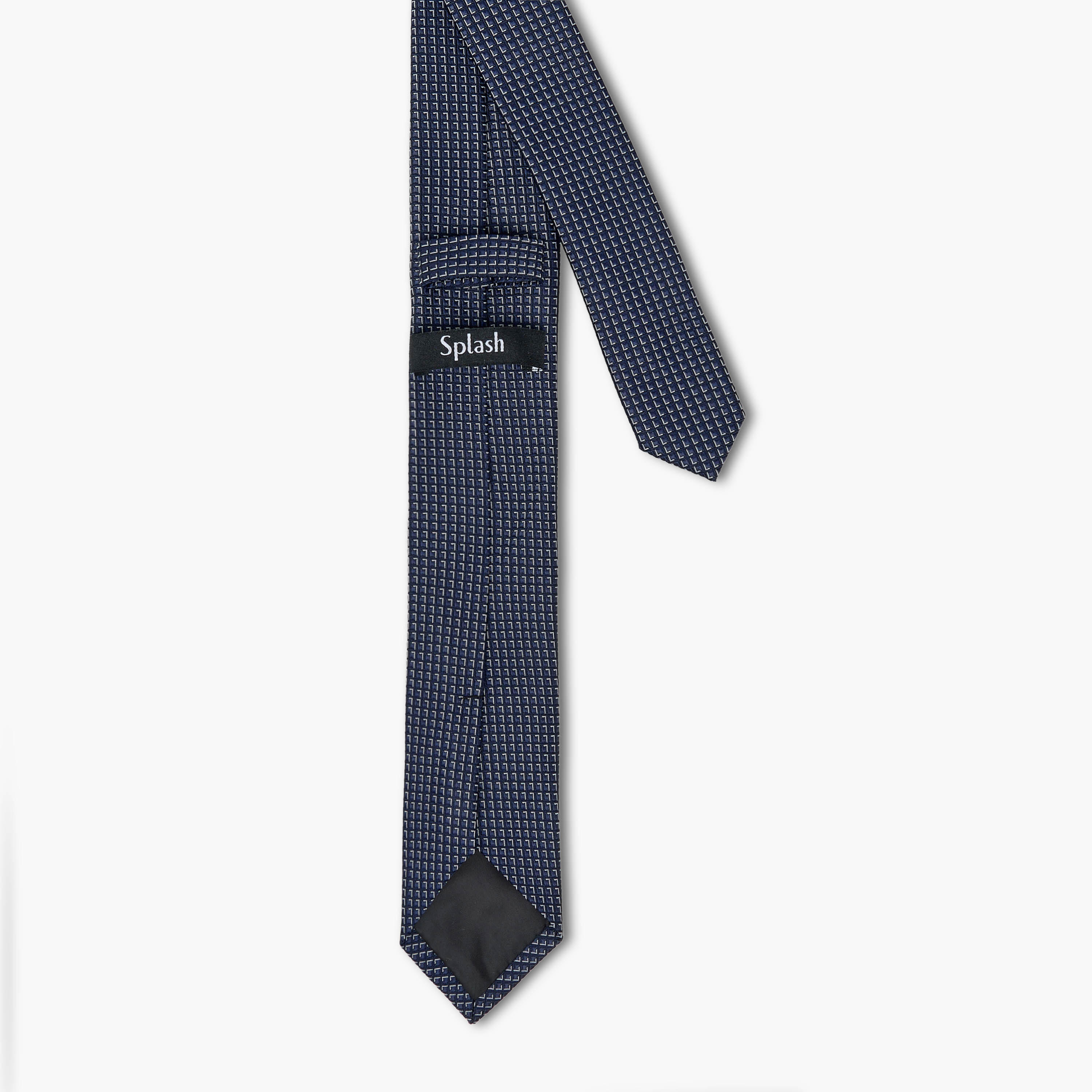ربطة عنق بارزة الملمس بقصة سليم للرجال-men-tiesandcufflinks-pocketsquares-image-2