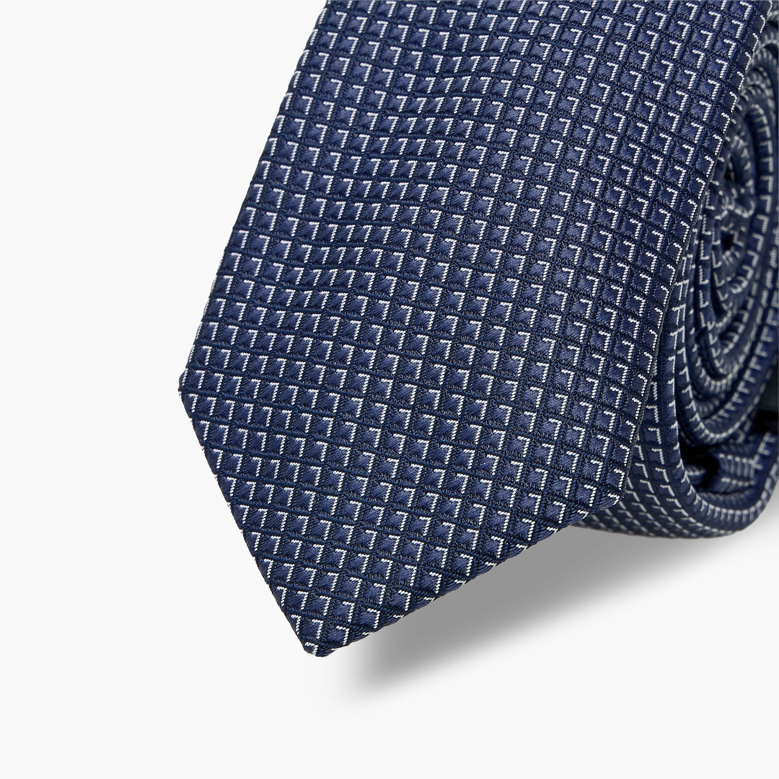 ربطة عنق بارزة الملمس بقصة سليم للرجال-men-tiesandcufflinks-pocketsquares-image-1