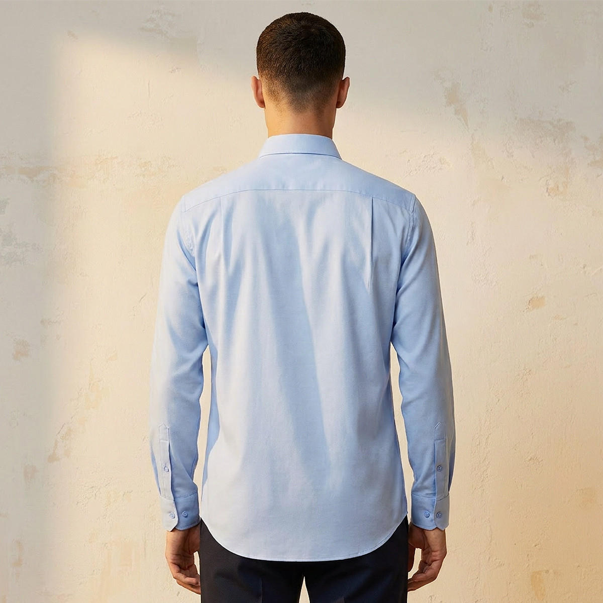 Regular Fit Collared Long Sleeves Shirt-men-clothing-shirts-image-4