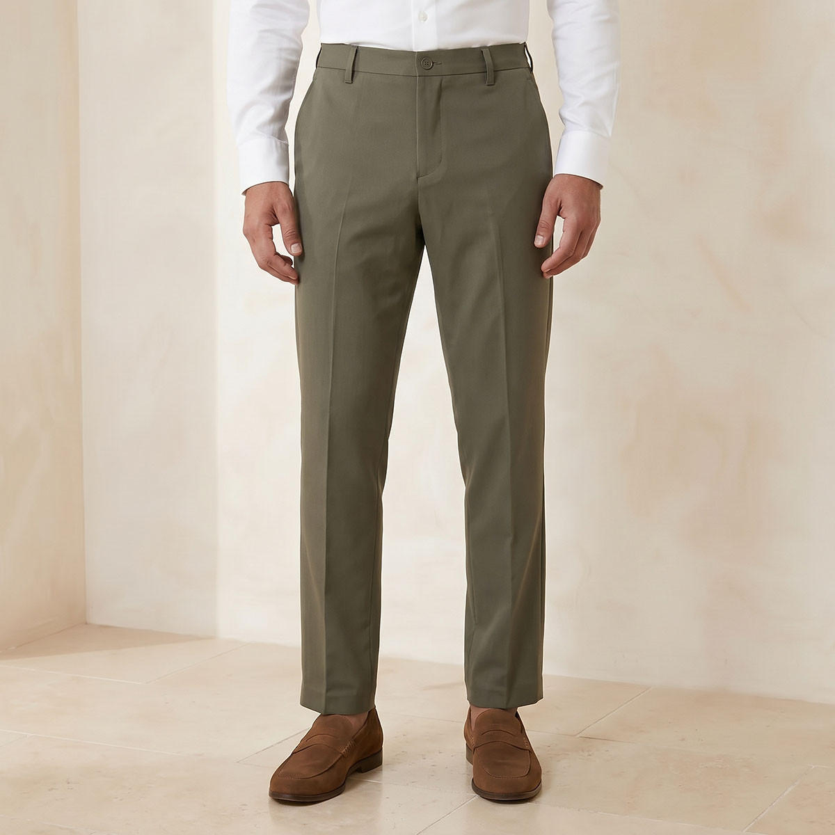 بنطلون رسمي بقصة عادية-men-clothing-bottoms-trousersandchinos-trousers-image-1
