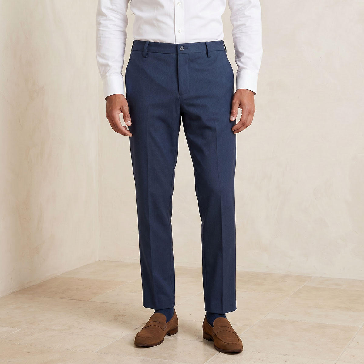 بنطلون رسمي بقصة عادية-men-clothing-bottoms-trousersandchinos-trousers-image-1