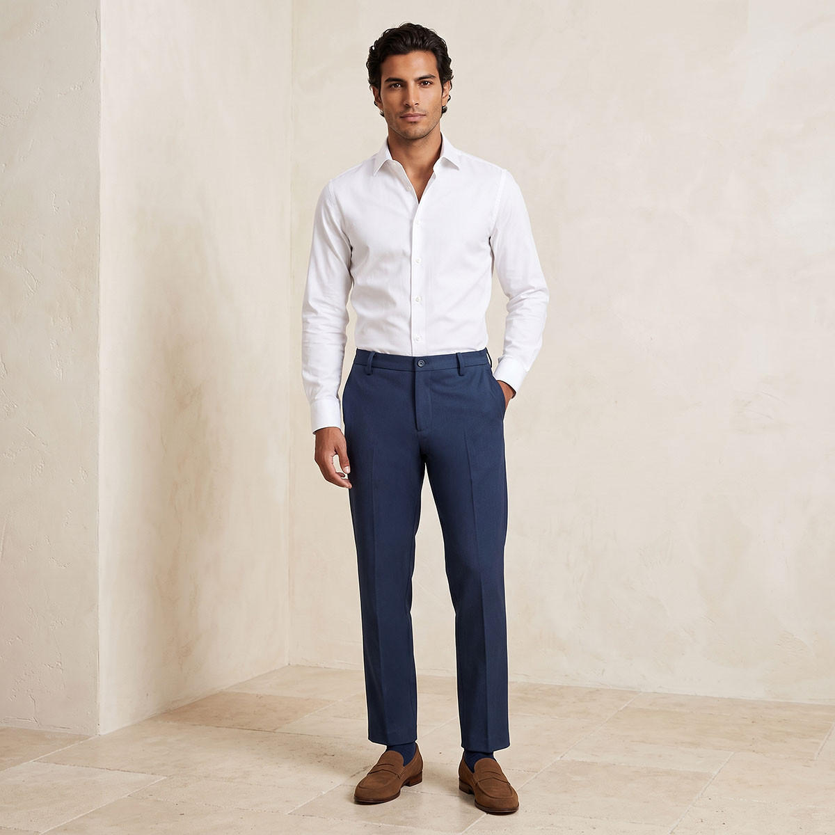 بنطلون رسمي بقصة عادية-men-clothing-bottoms-trousersandchinos-trousers-image-3