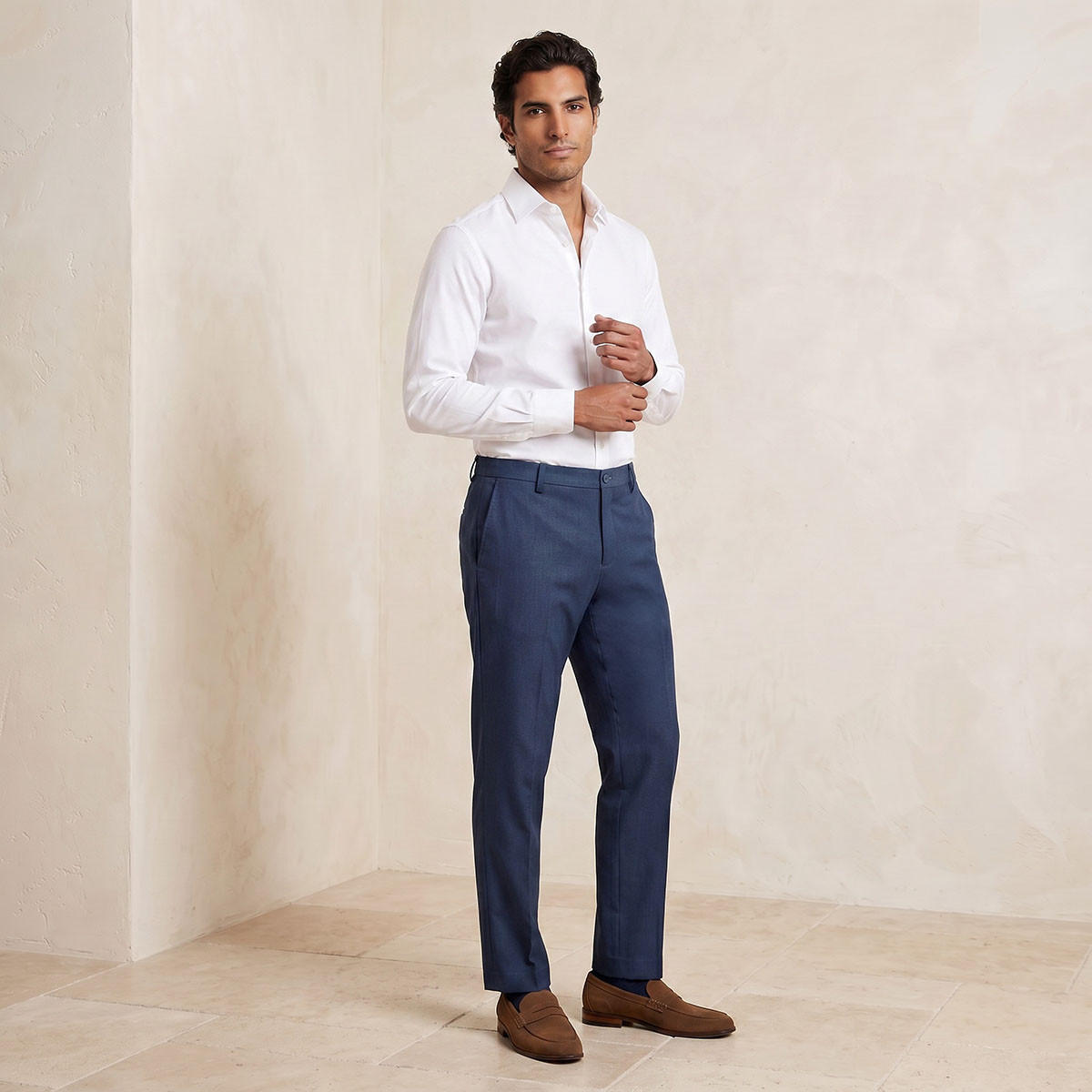 بنطلون رسمي بقصة عادية-men-clothing-bottoms-trousersandchinos-trousers-image-5