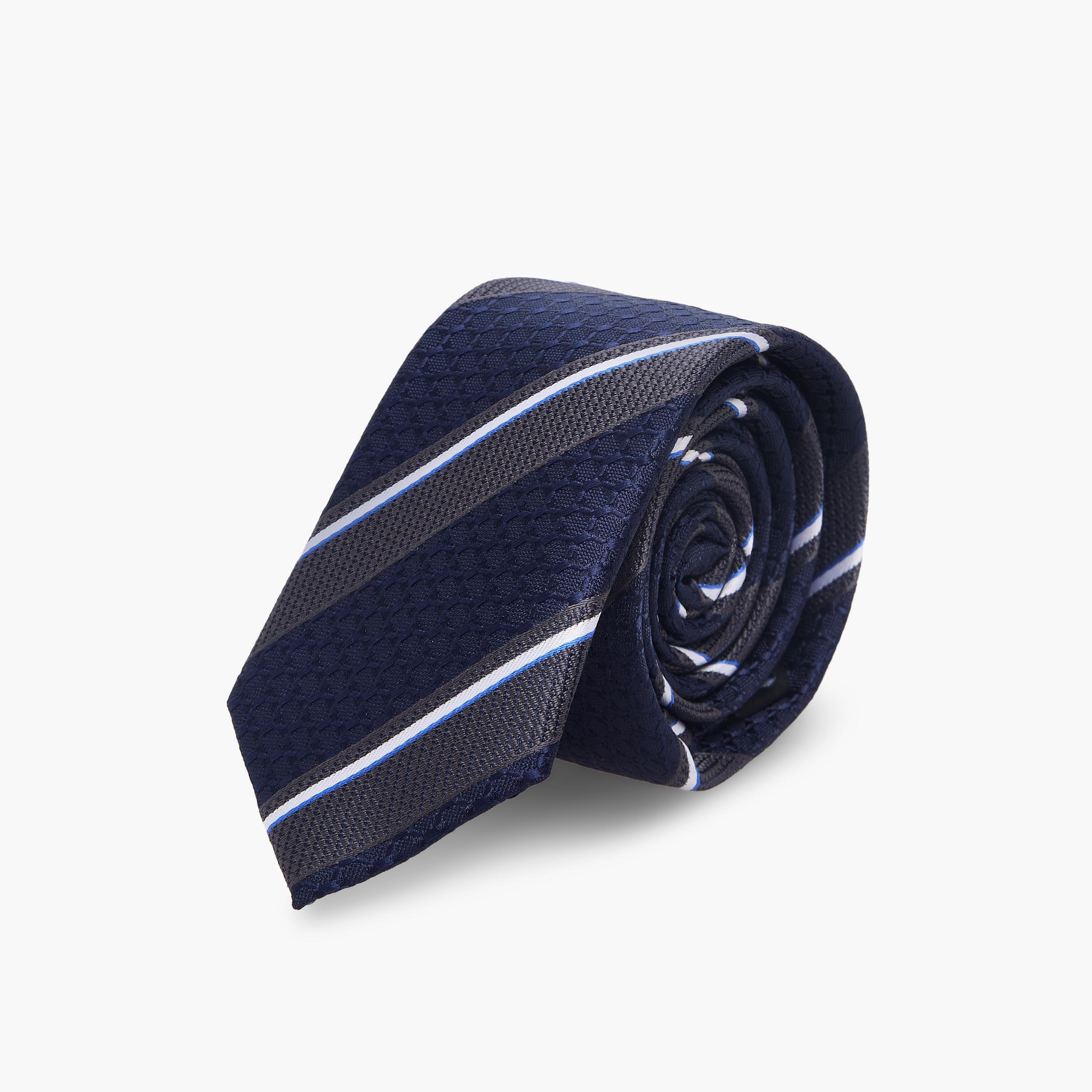 Men Striped Tie-men-tiesandcufflinks-pocketsquares-image-1
