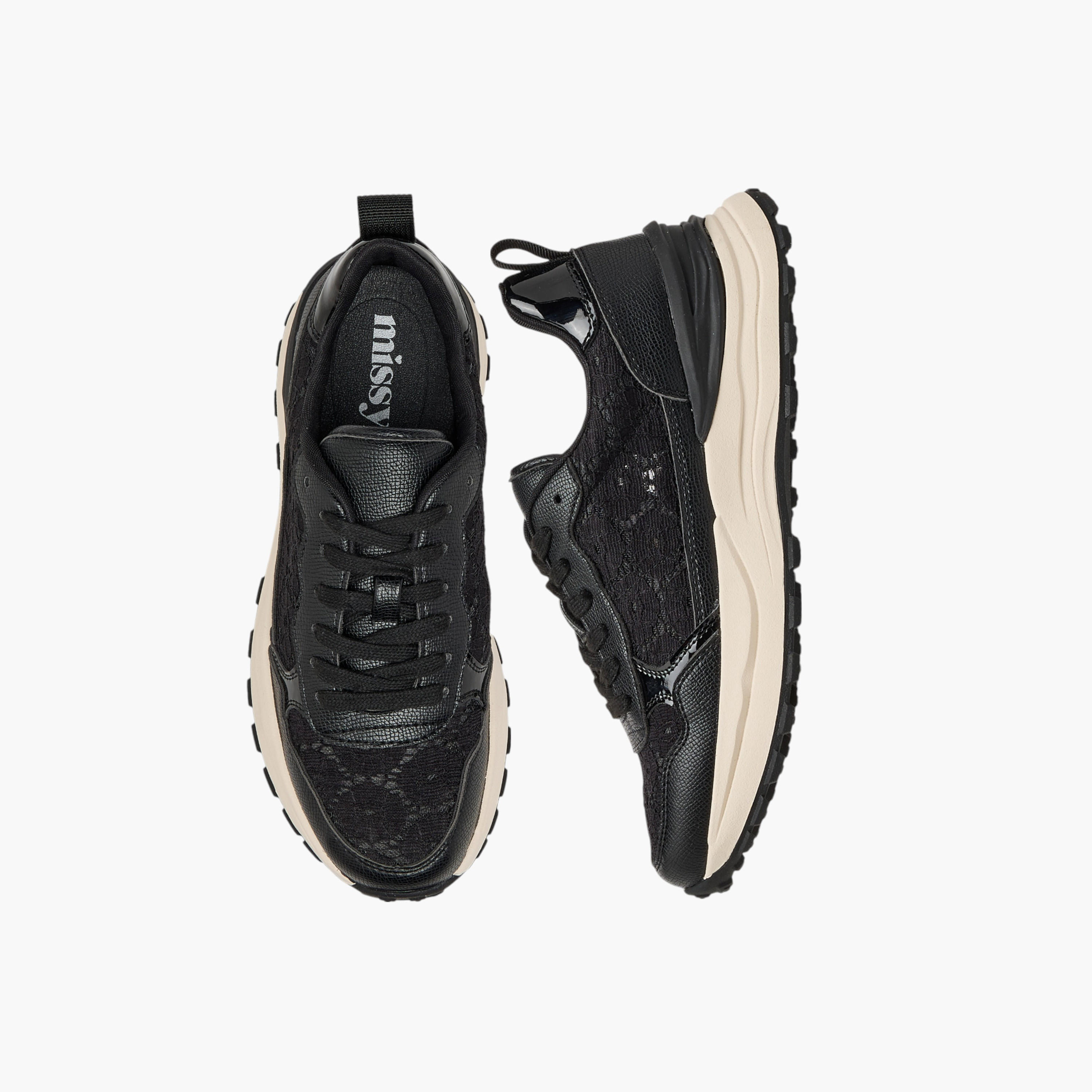 Missy Panelled Lace-Up Sneakers with Pull Tab-women-shoes-sneakers-image-1