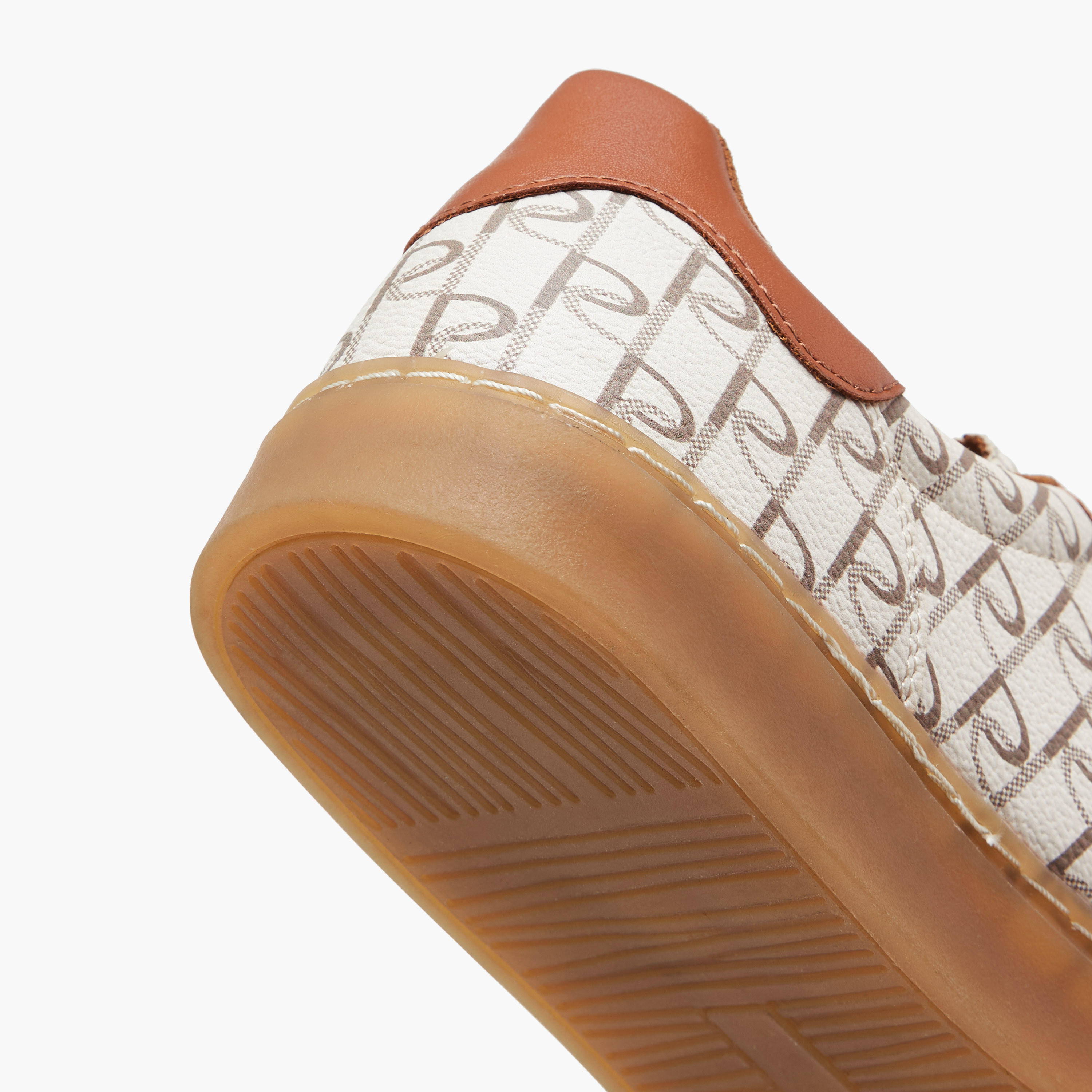 Paprika Monogram Print Lace-Up Sneakers-women-shoes-sneakers-image-5
