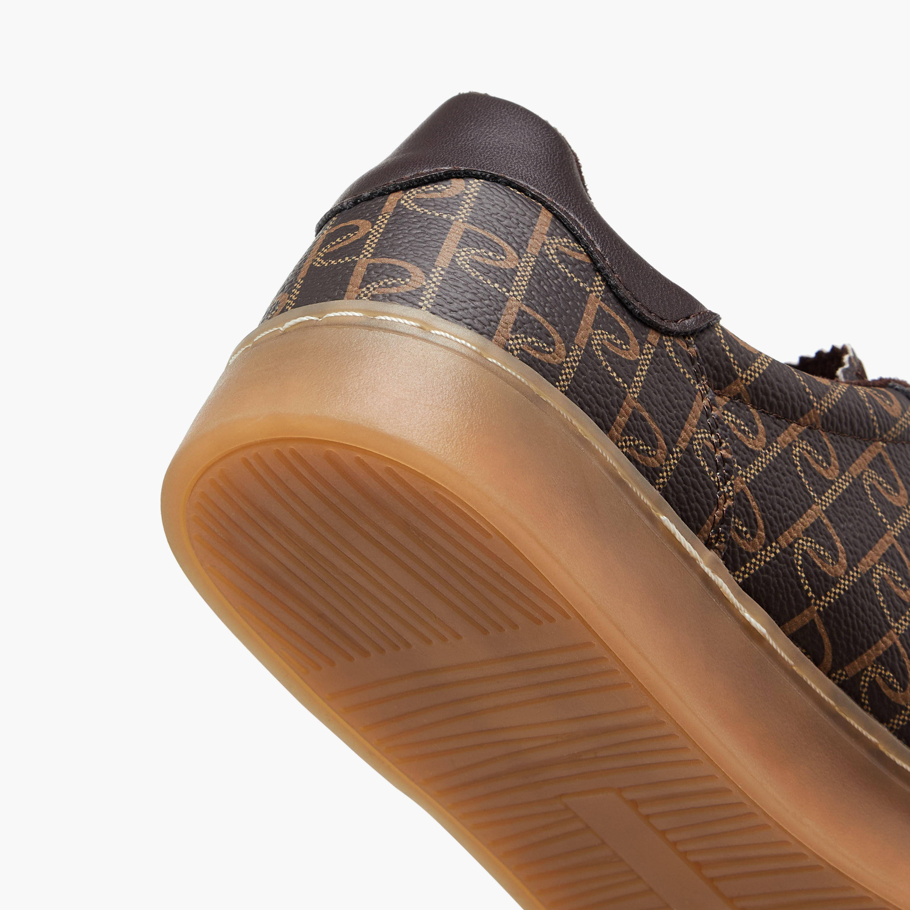 Paprika Monogram Print Lace-Up Sneakers-women-shoes-sneakers-image-5