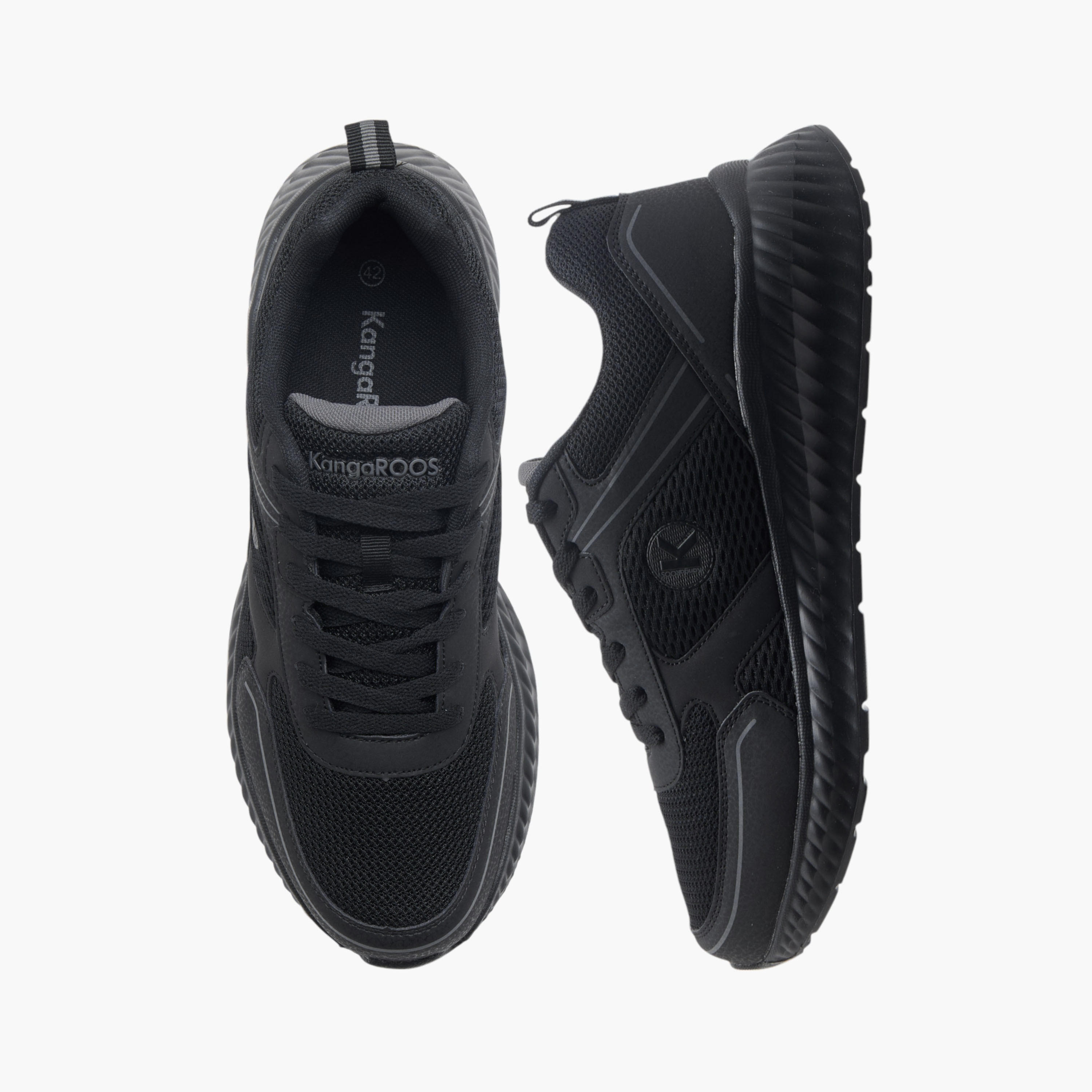KangaROOS Men's Logo Detail Sports Shoes with Lace-Up Closure-sports-men-shoes-image-1