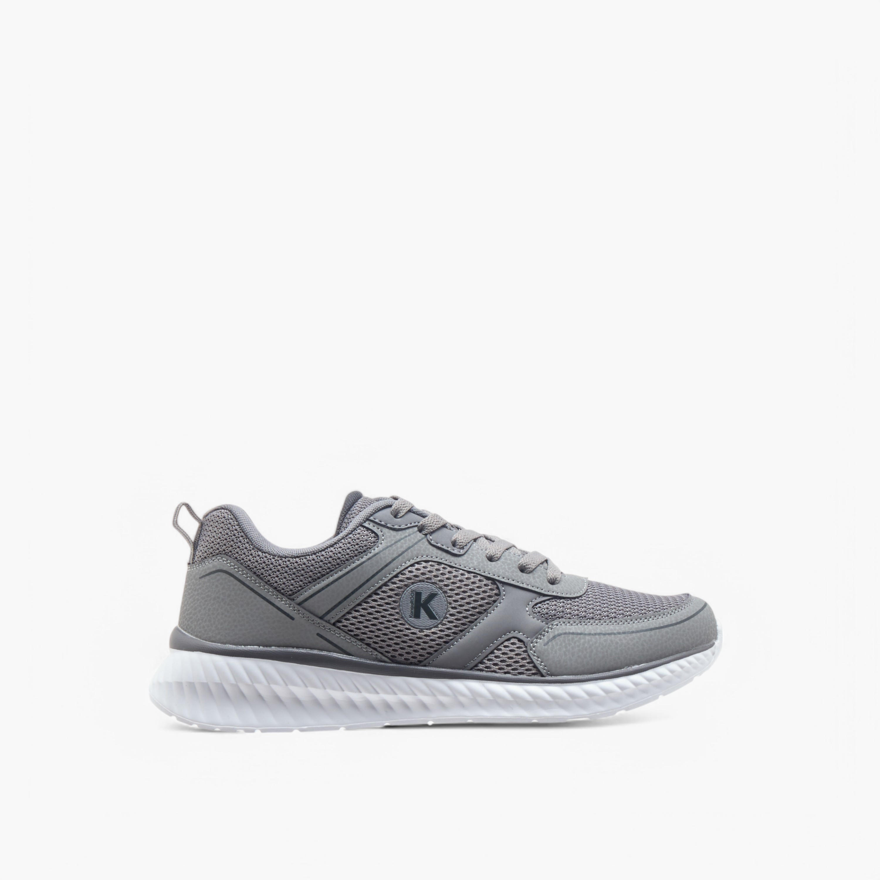 KangaROOS Men's Logo Detail Sports Shoes with Lace-Up Closure-sports-men-shoes-image-3