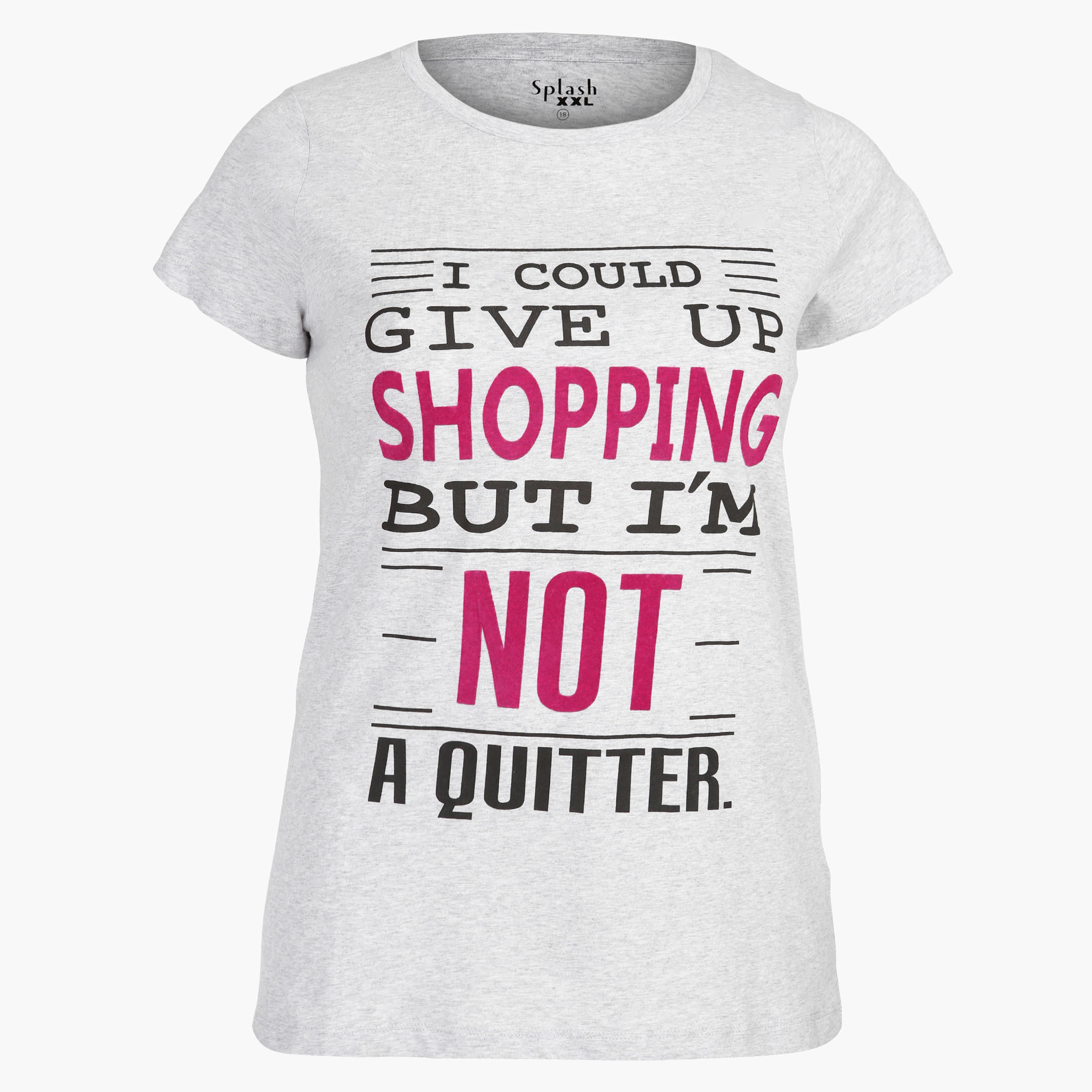 Printed Round Neck T-shirt with Short Sleeves-women-clothing-tshirts-image-3