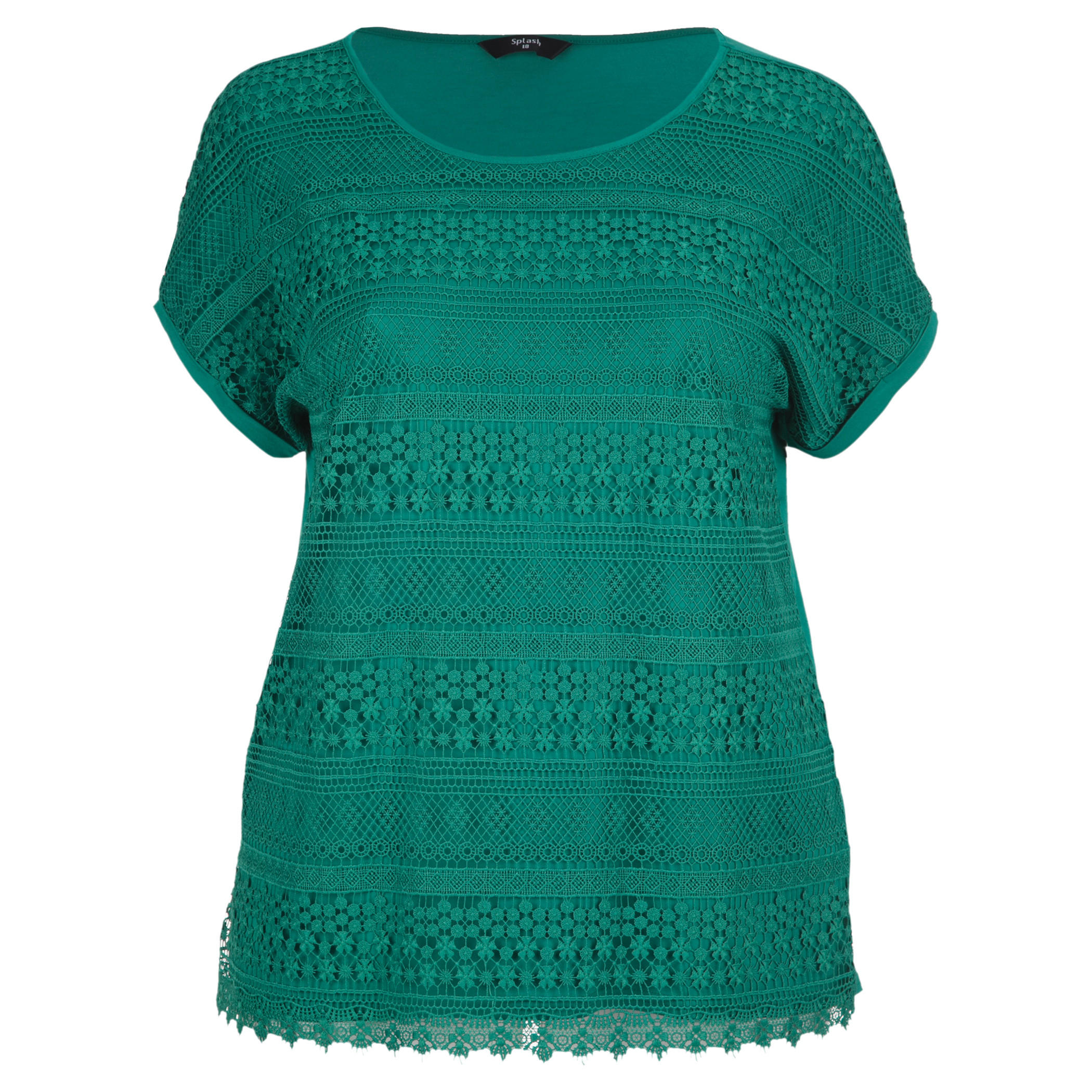 Solid Colour Crochet Top-women-clothing-shirtsandblouses-blouses-image-4