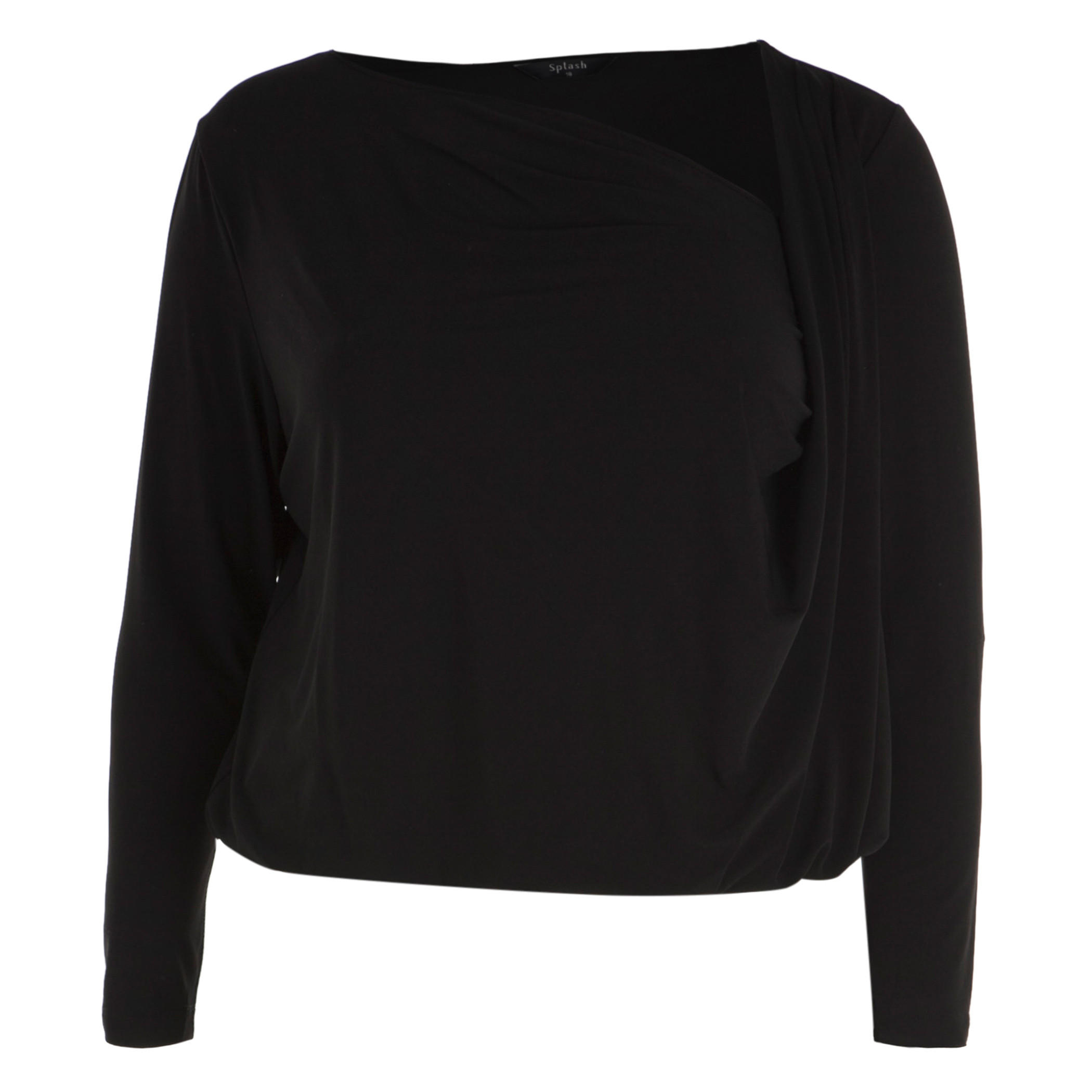 Plus Size Solid Colour Top-women-clothing-shirtsandblouses-blouses-image-1