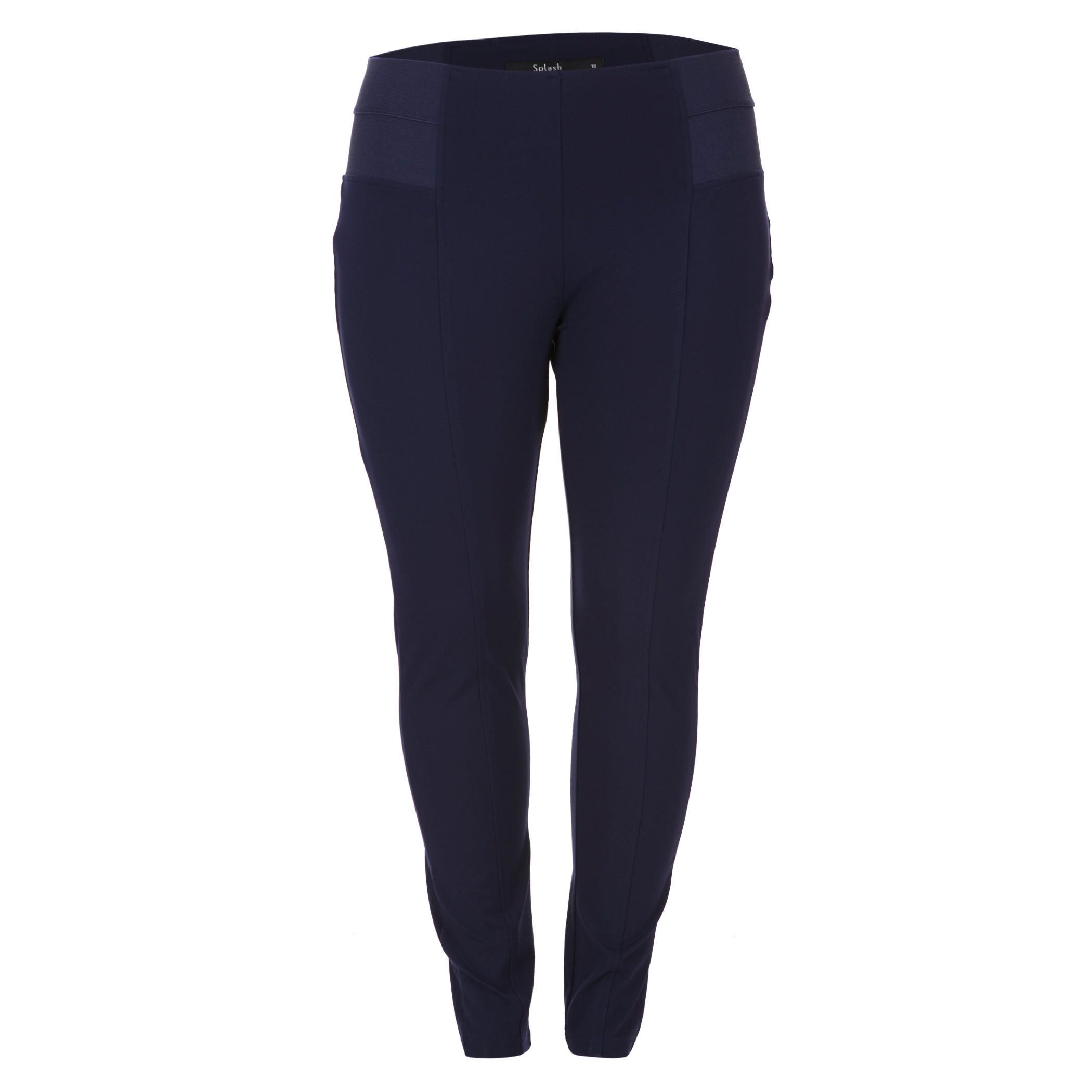 Plus Size Solid Colour Leggings-women-clothing-bottoms-leggings-image-4