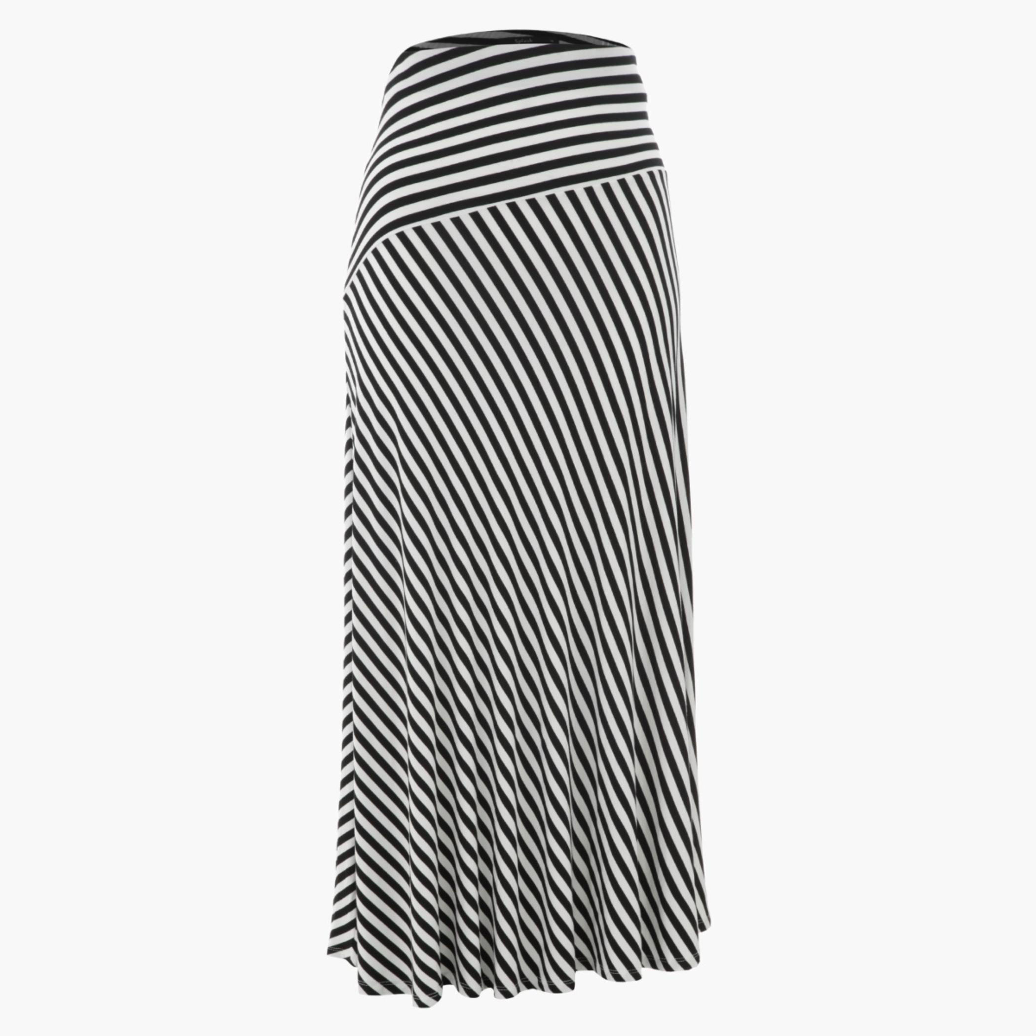 Plus Size Striped Knit Skirt-women-clothing-bottoms-skirts-image-1