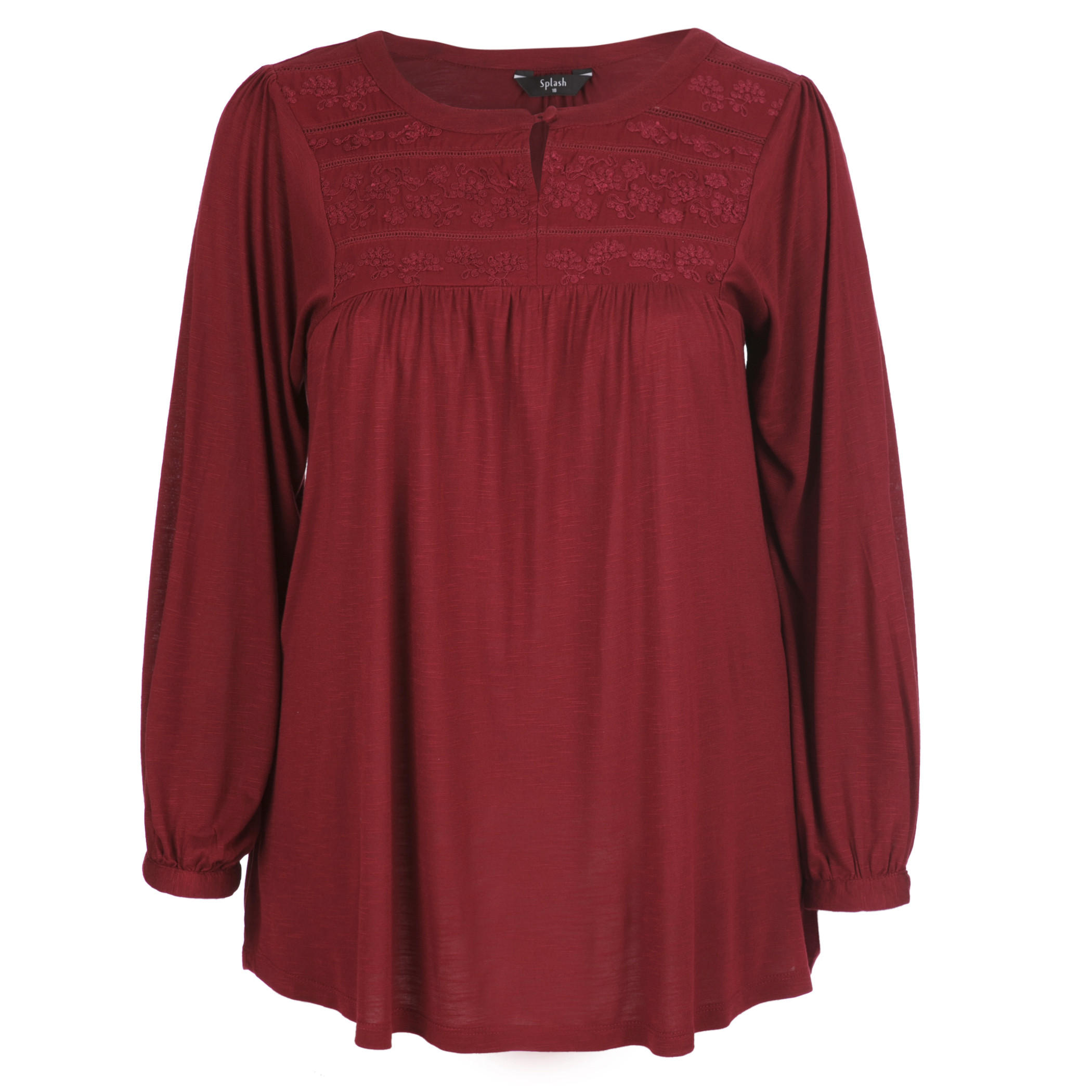 Embroidered Long-sleeved Top-women-clothing-shirtsandblouses-blouses-image-3
