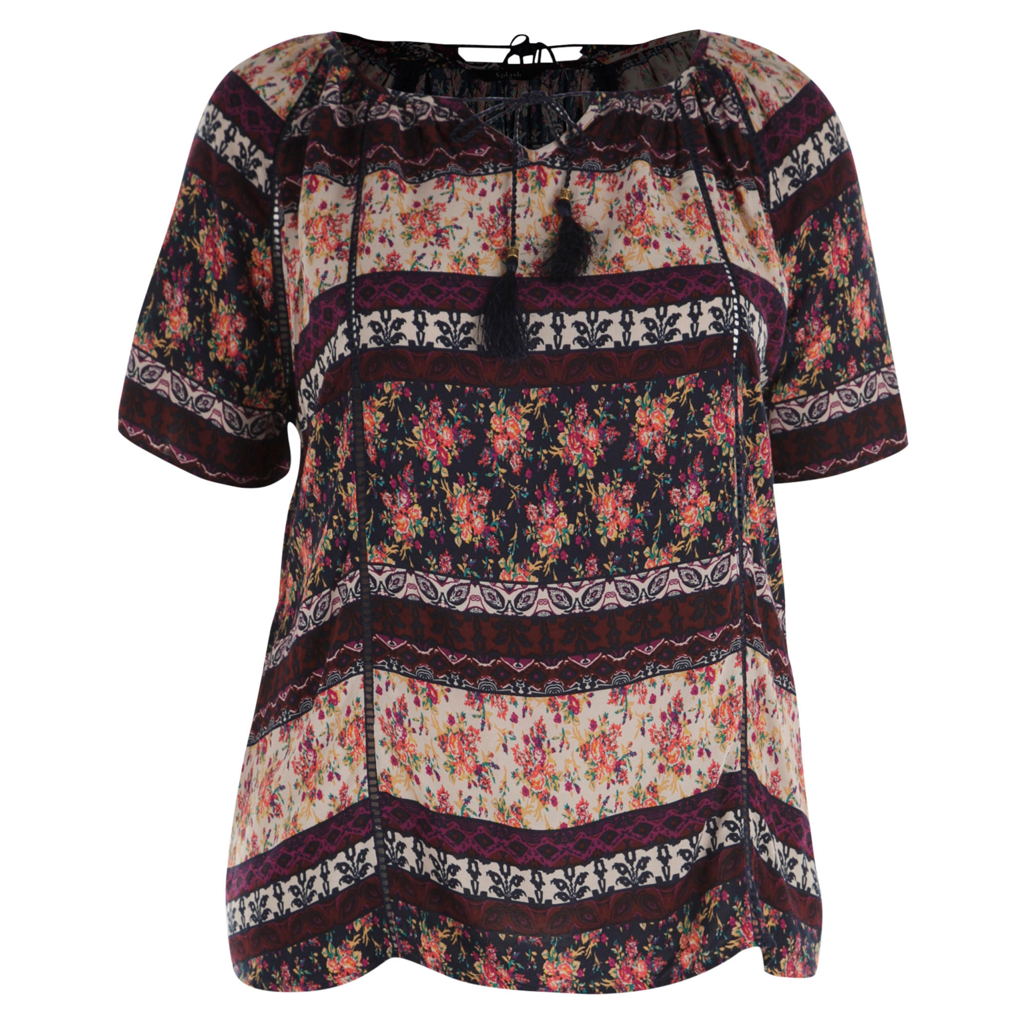 Plus Size Floral Print Top -women-clothing-shirtsandblouses-blouses-image-1