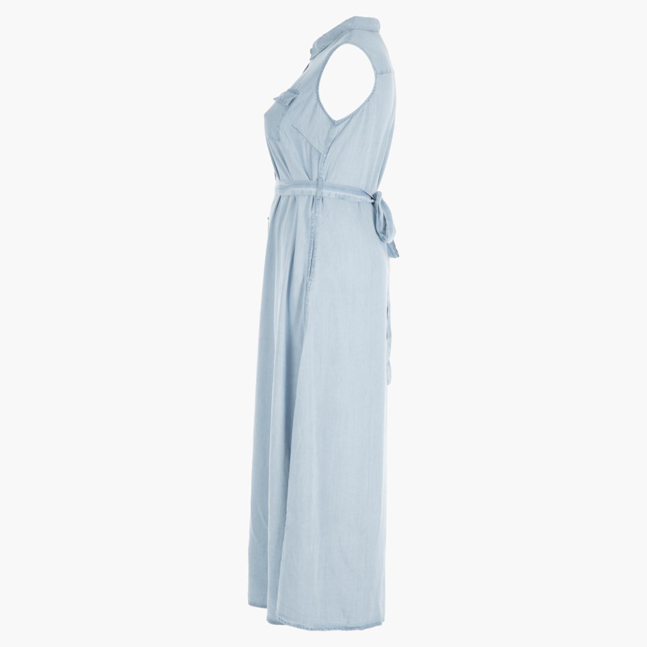 Denim Maxi Shirt Dress-women-clothing-dresses-image-3