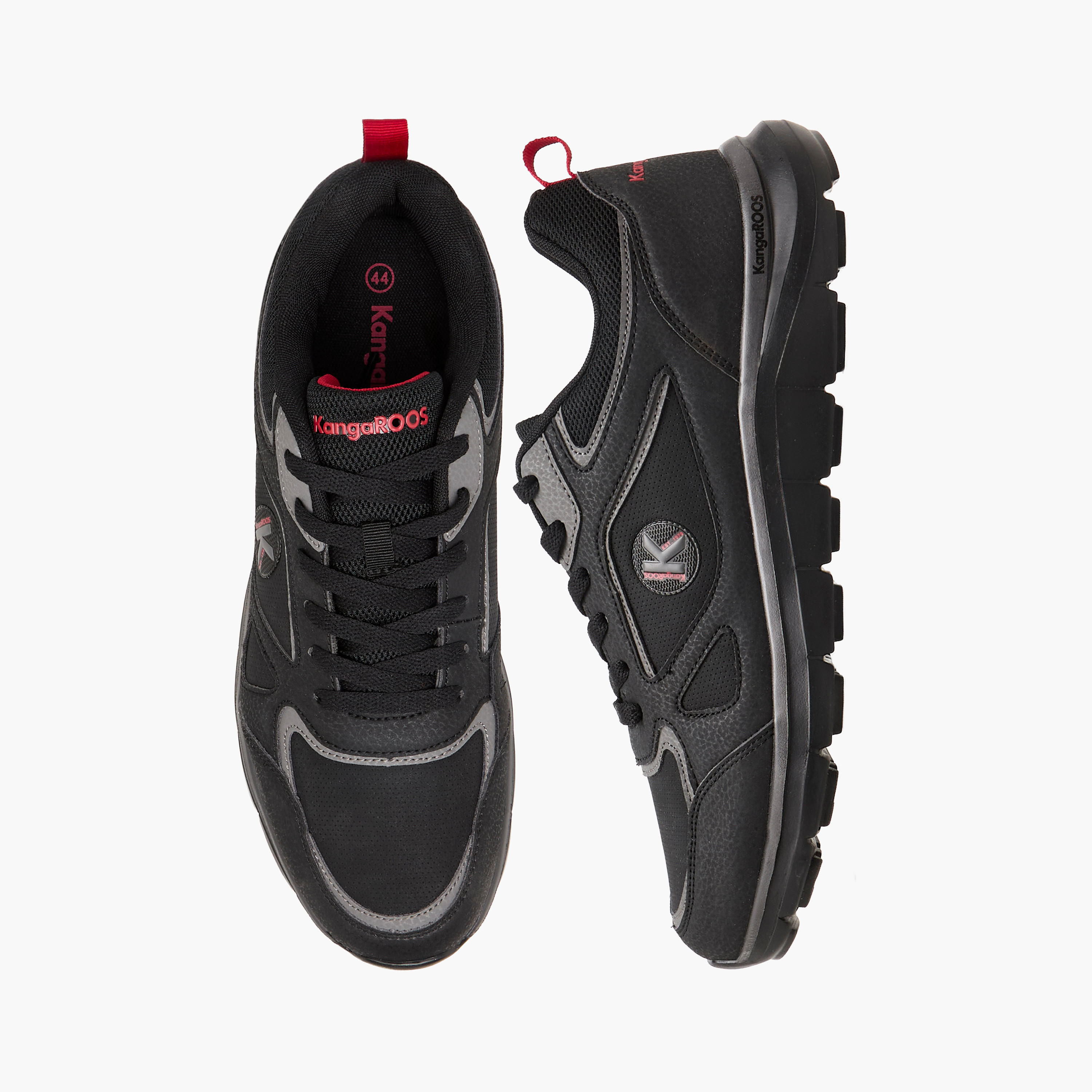 KangaROOS Men's Panelled Lace-Up Sneakers-men-shoes-sneakers-image-1
