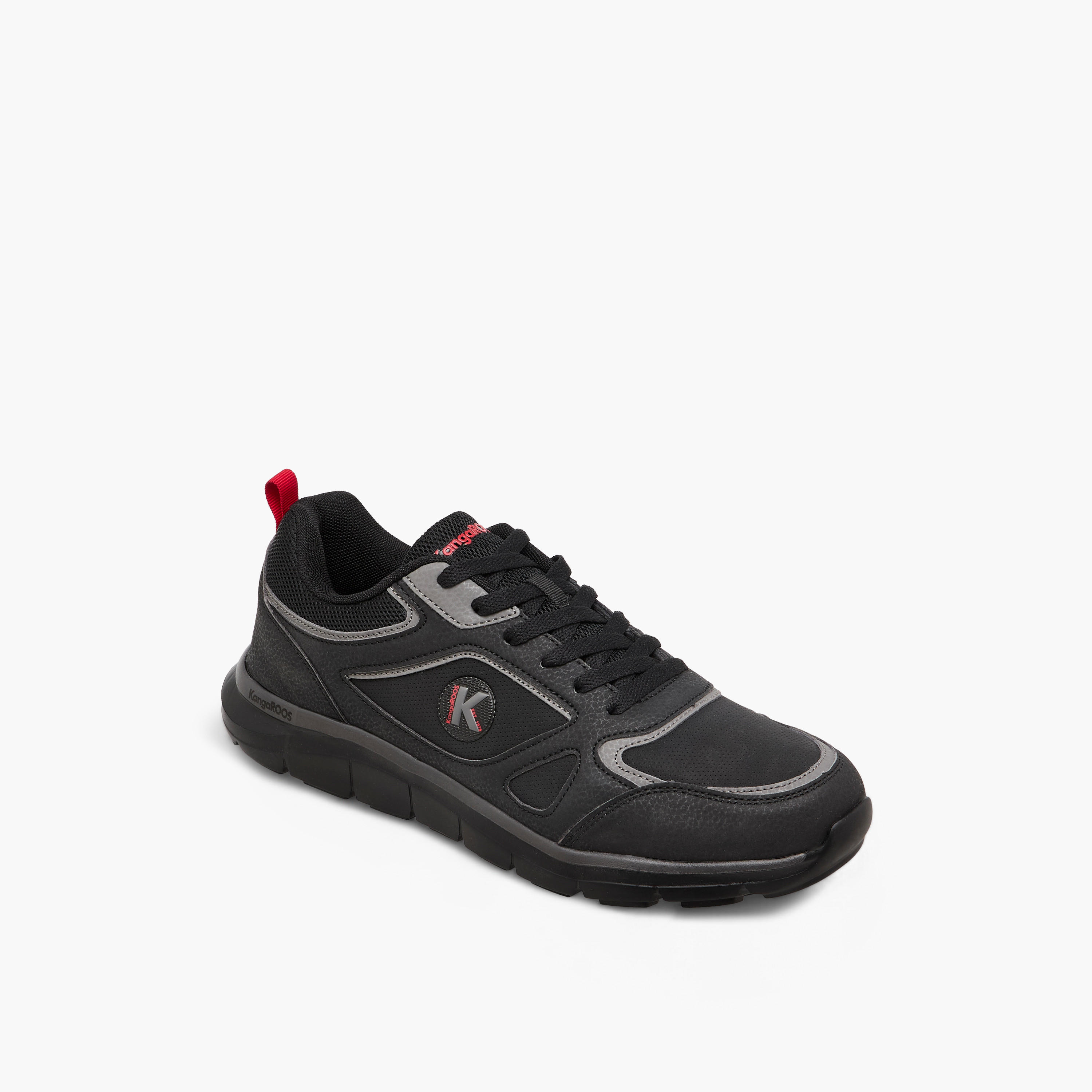 KangaROOS Men's Panelled Lace-Up Sneakers-men-shoes-sneakers-image-2