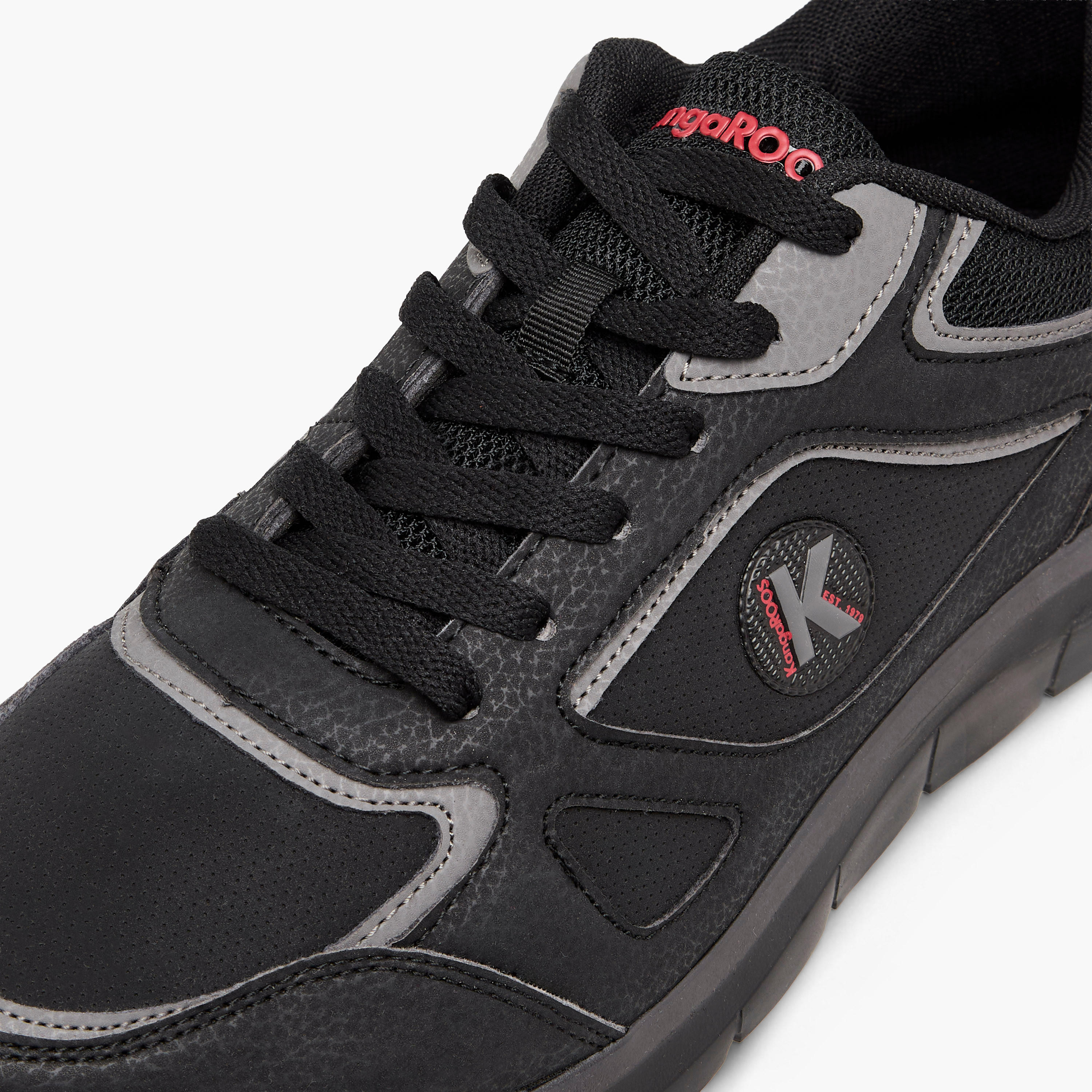 KangaROOS Men's Panelled Lace-Up Sneakers-men-shoes-sneakers-image-4