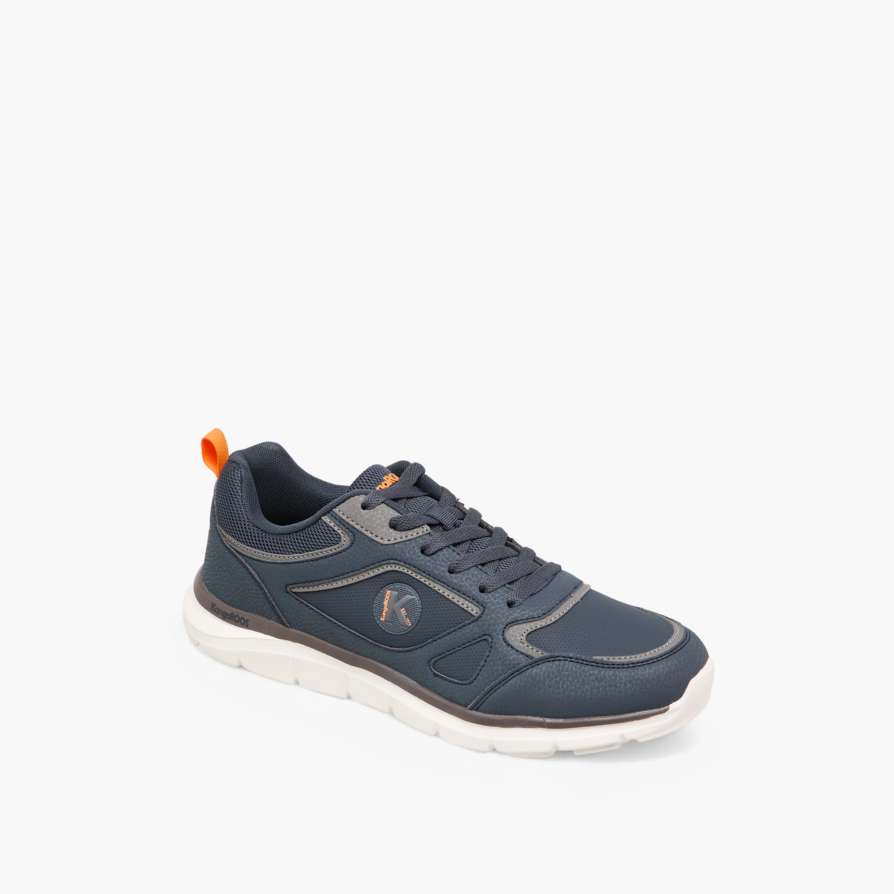 KangaROOS Men's Panelled Lace-Up Sneakers-men-shoes-sneakers-image-2