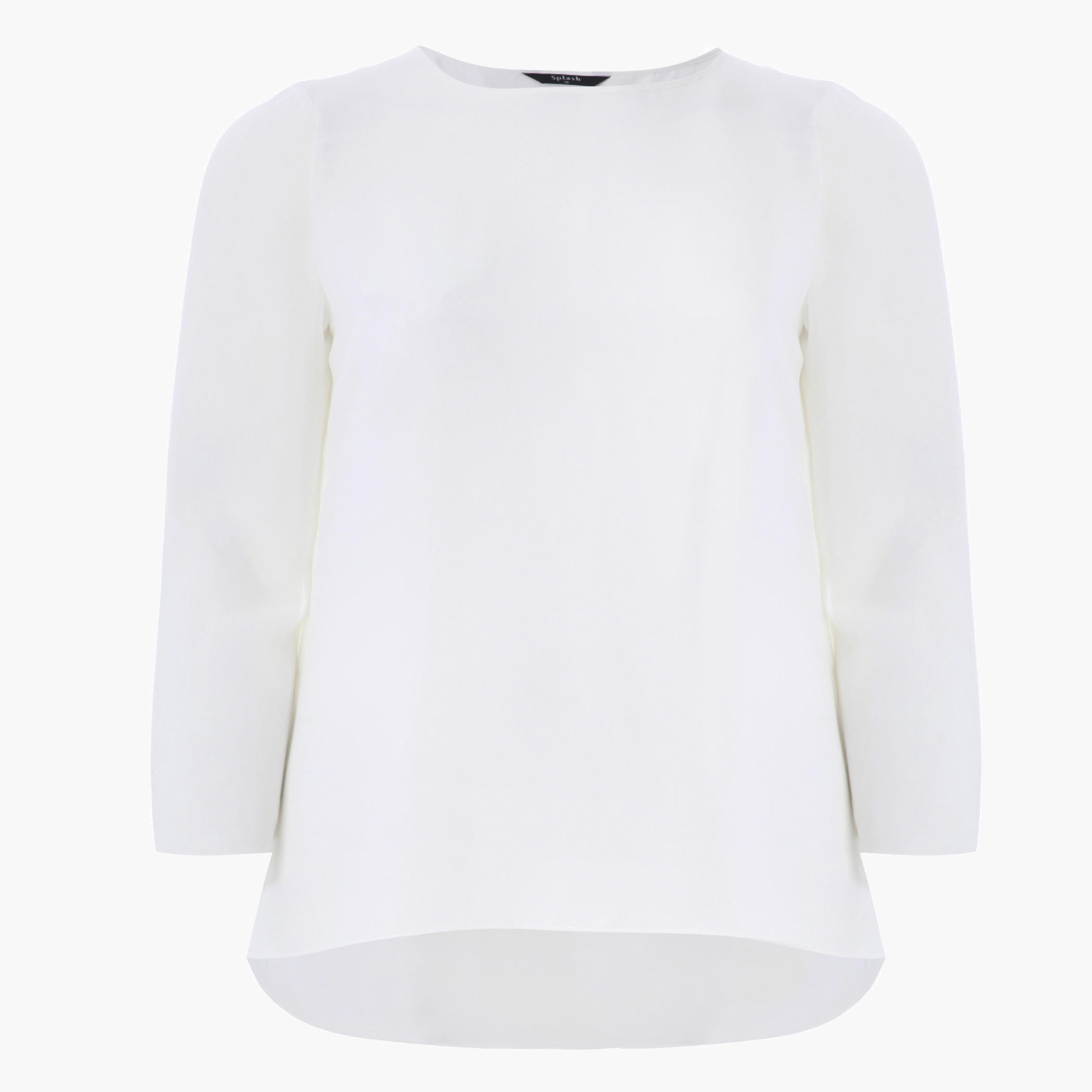 Plus Size Solid Colour Top-women-clothing-shirtsandblouses-blouses-image-1