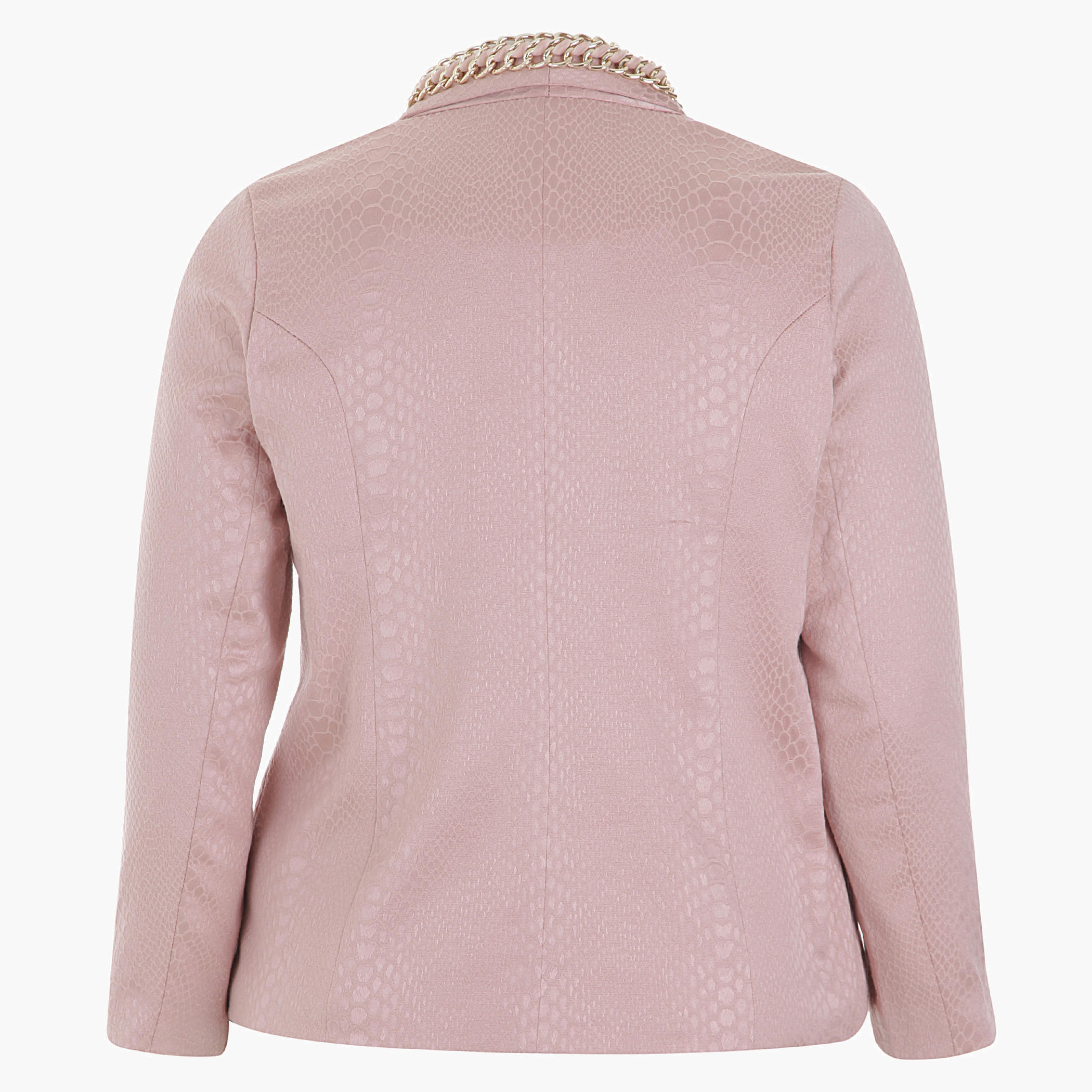 Plus Size Full-sleeved Shrug with Chain Trims-women-clothing-shirtsandblouses-blouses-image-2