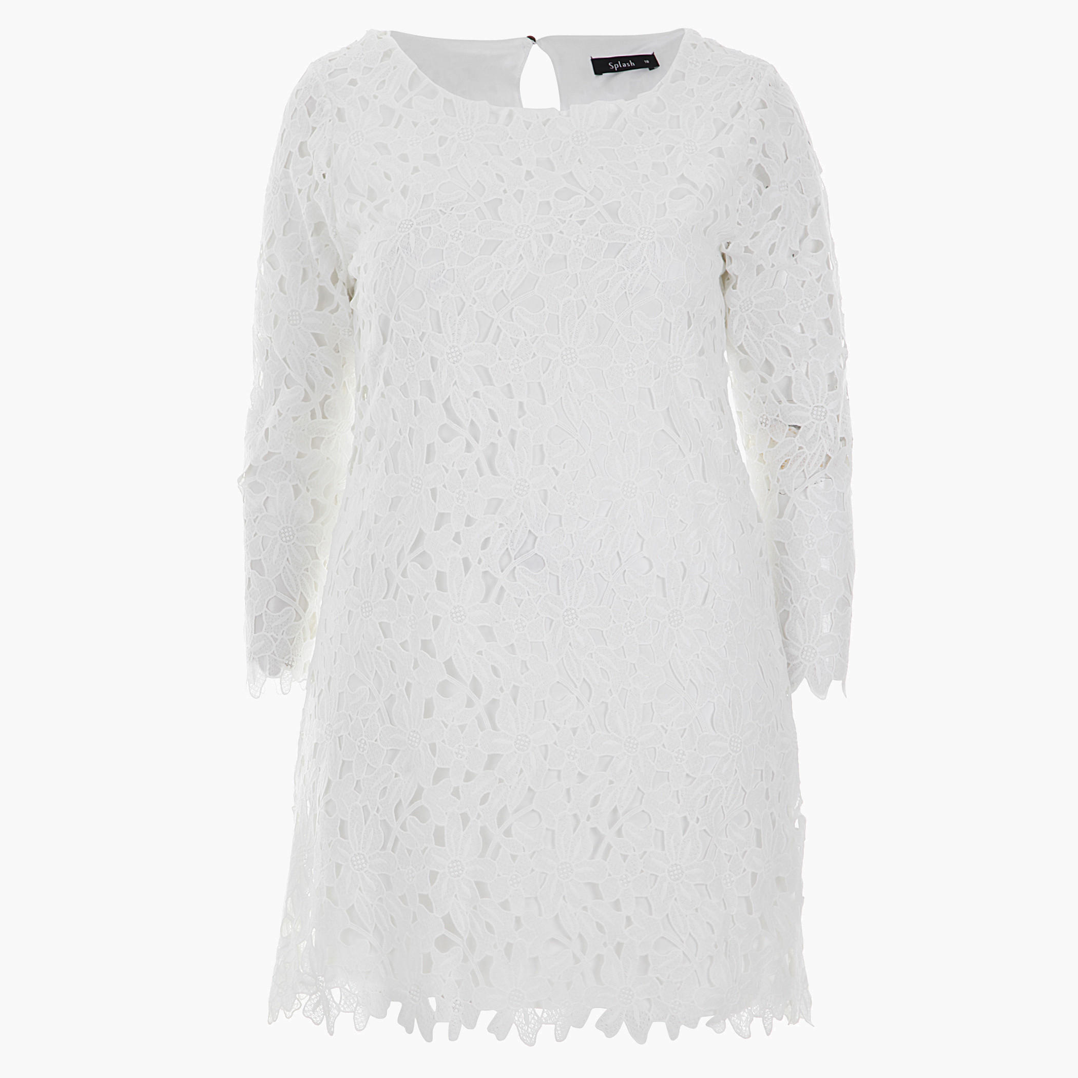 Plus Size Floral Lace-embellished Tunic-women-clothing-shirtsandblouses-blouses-image-1