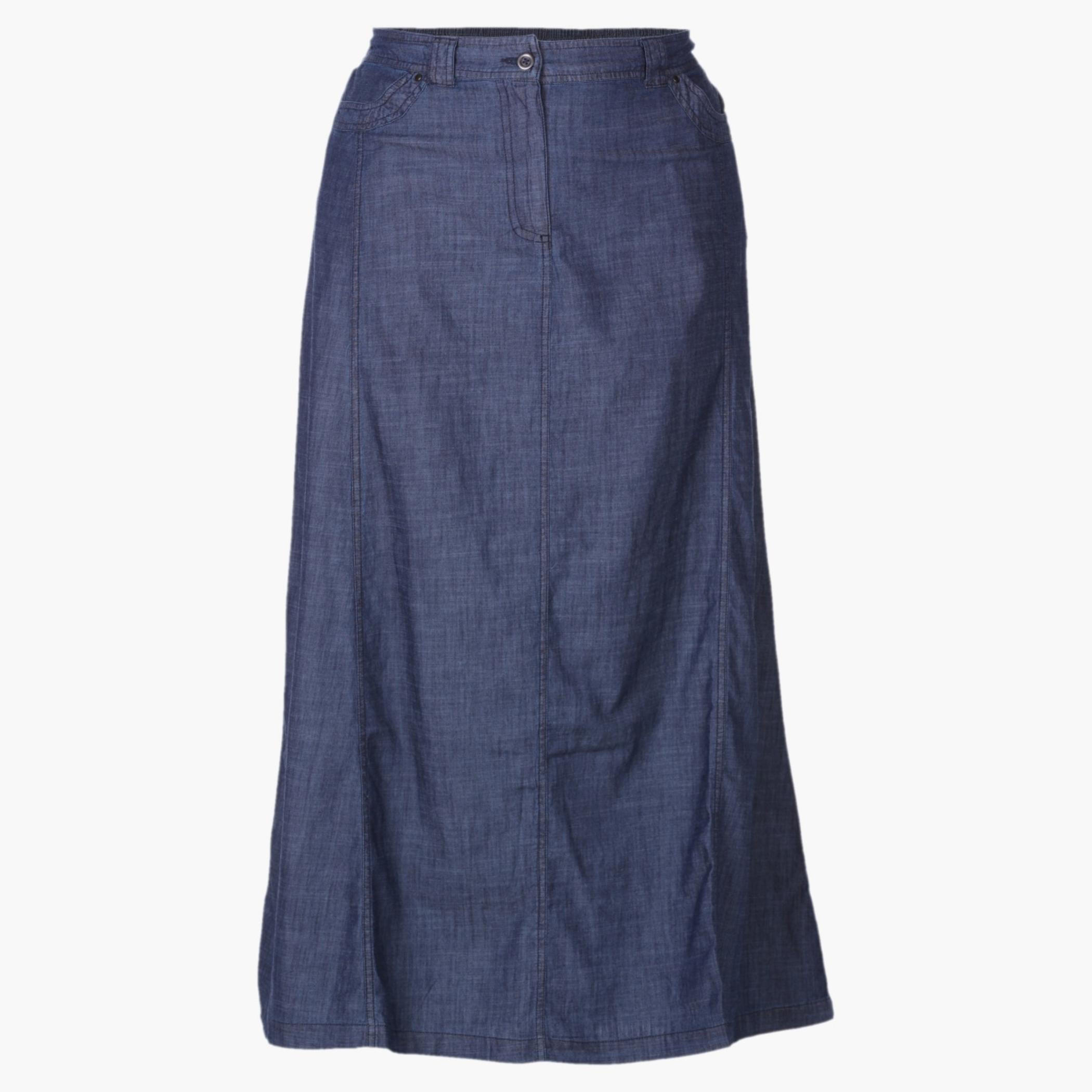 Plus Size Denim Long Skirt-women-clothing-bottoms-skirts-image-1
