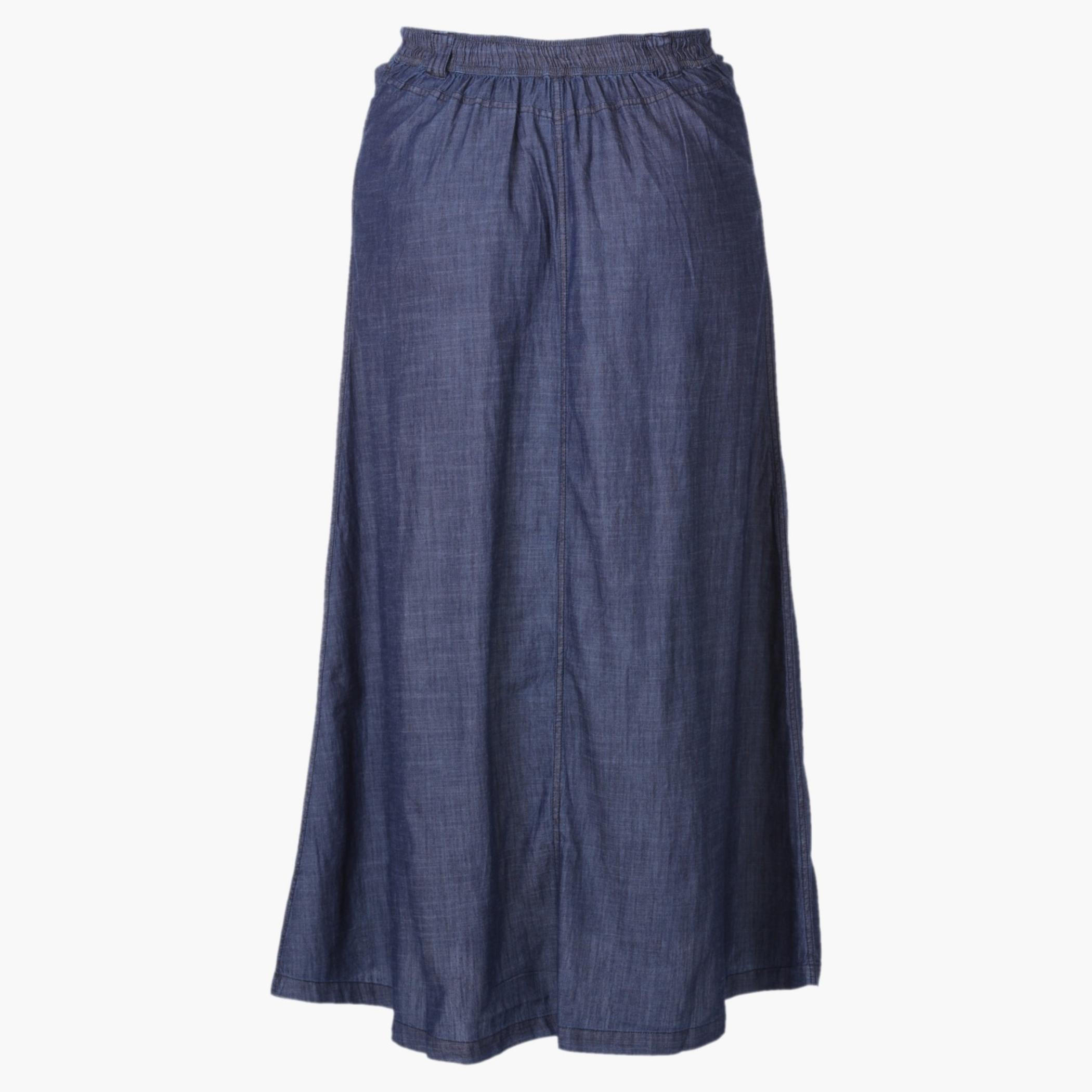Plus Size Denim Long Skirt-women-clothing-bottoms-skirts-image-2