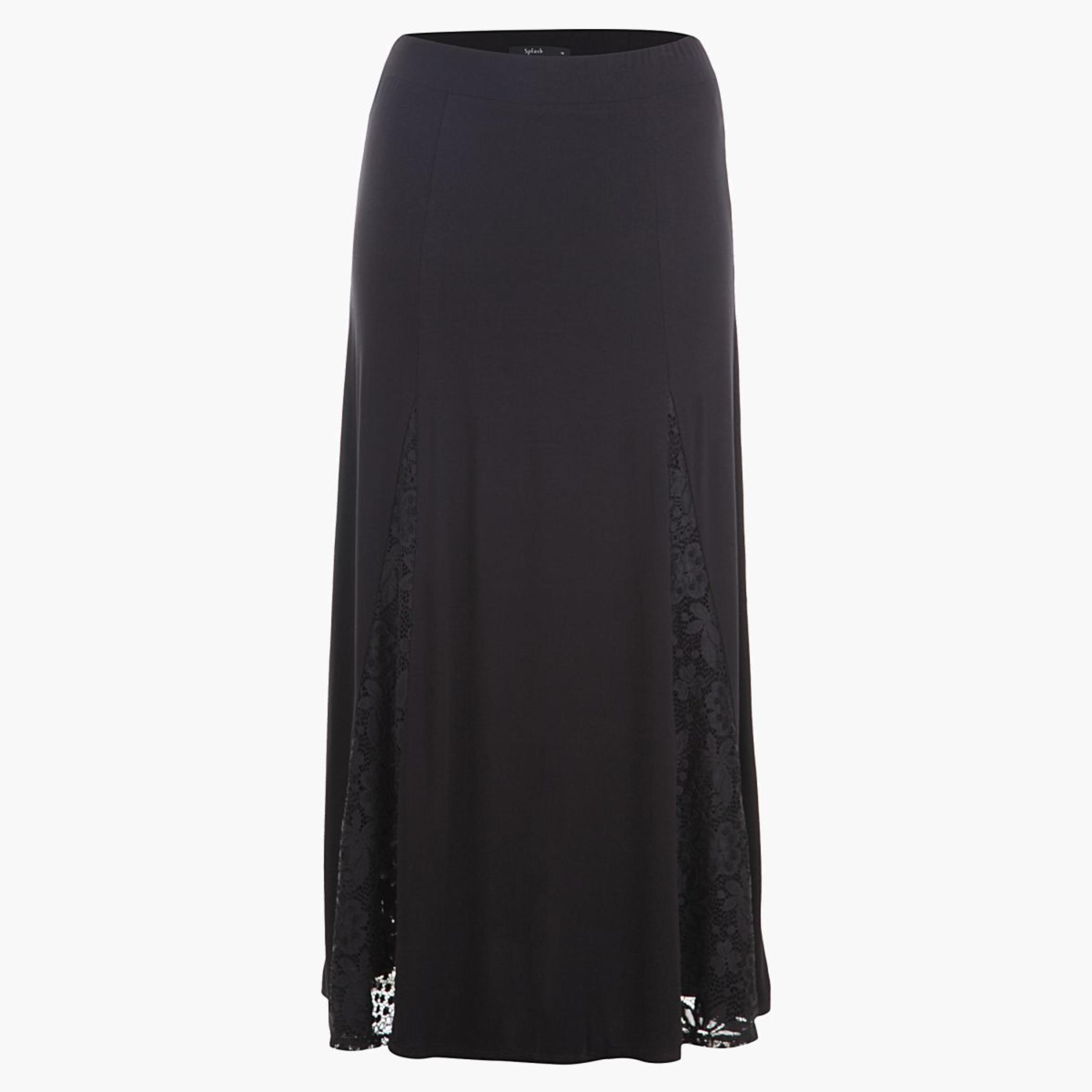 Plus Size Lace-embellished Maxi Skirt-women-clothing-bottoms-skirts-image-1