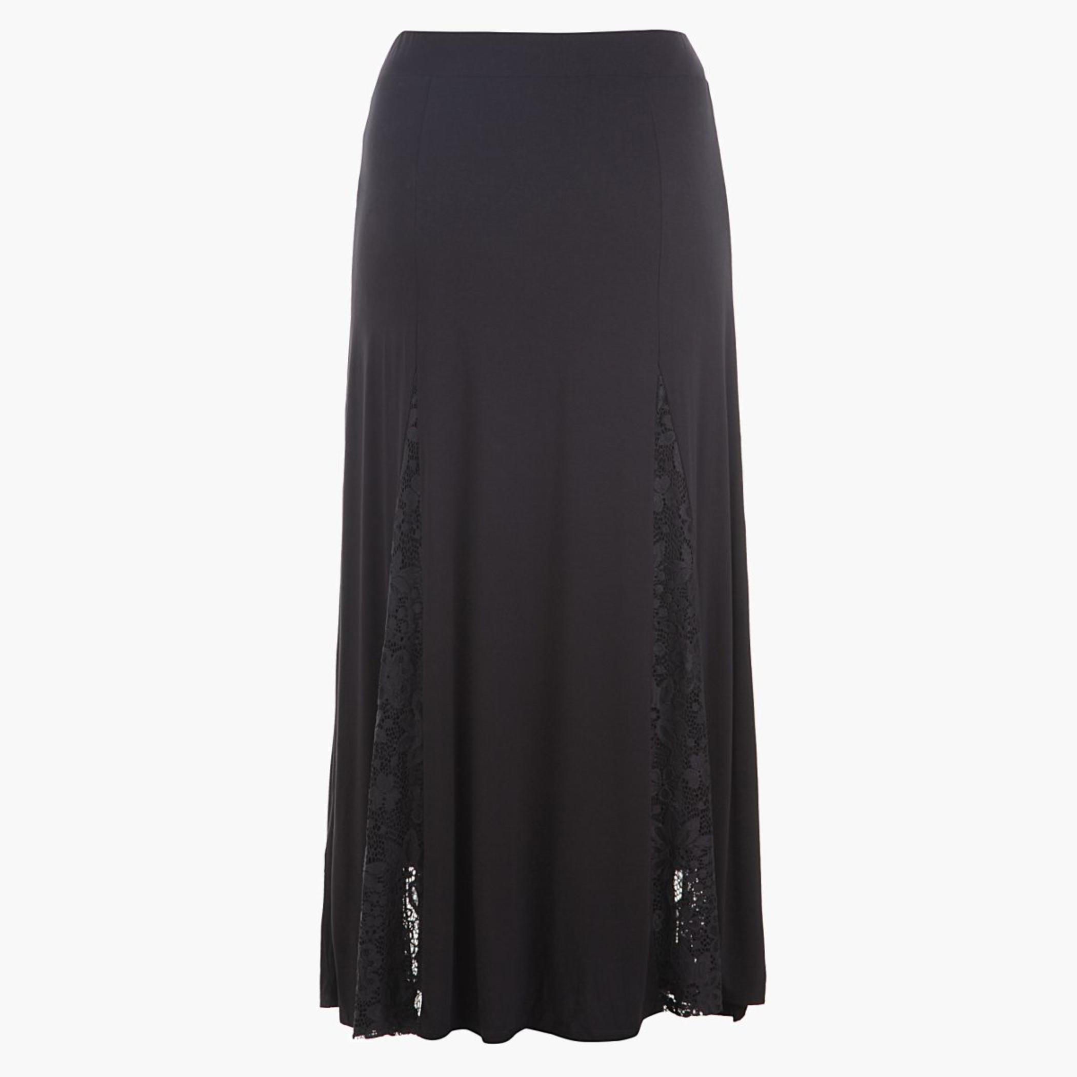 Plus Size Lace-embellished Maxi Skirt-women-clothing-bottoms-skirts-image-2