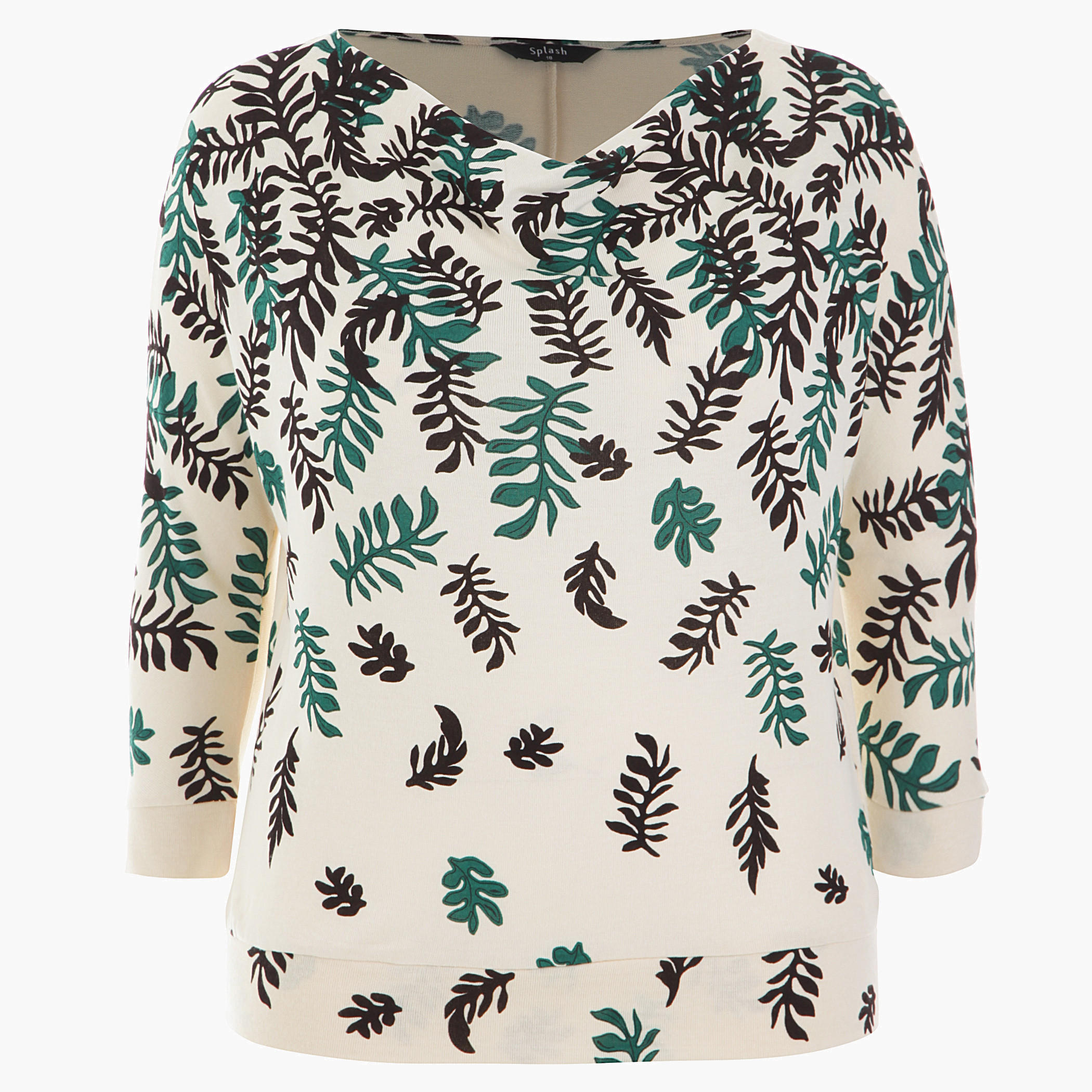 Plus Size Printed V-neck Top-women-clothing-shirtsandblouses-blouses-image-3