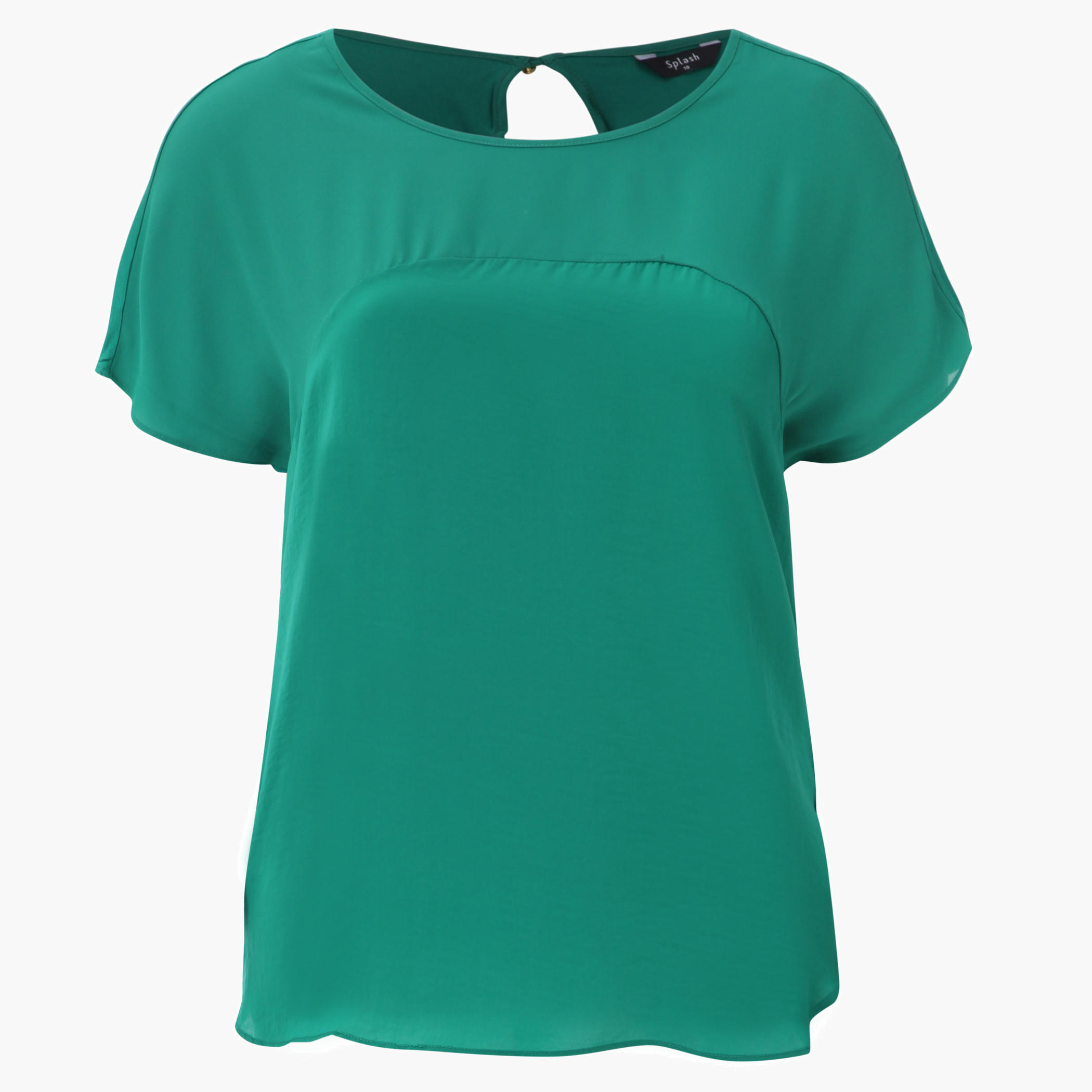 Plus Size Solid Colour Top-women-clothing-shirtsandblouses-blouses-image-1