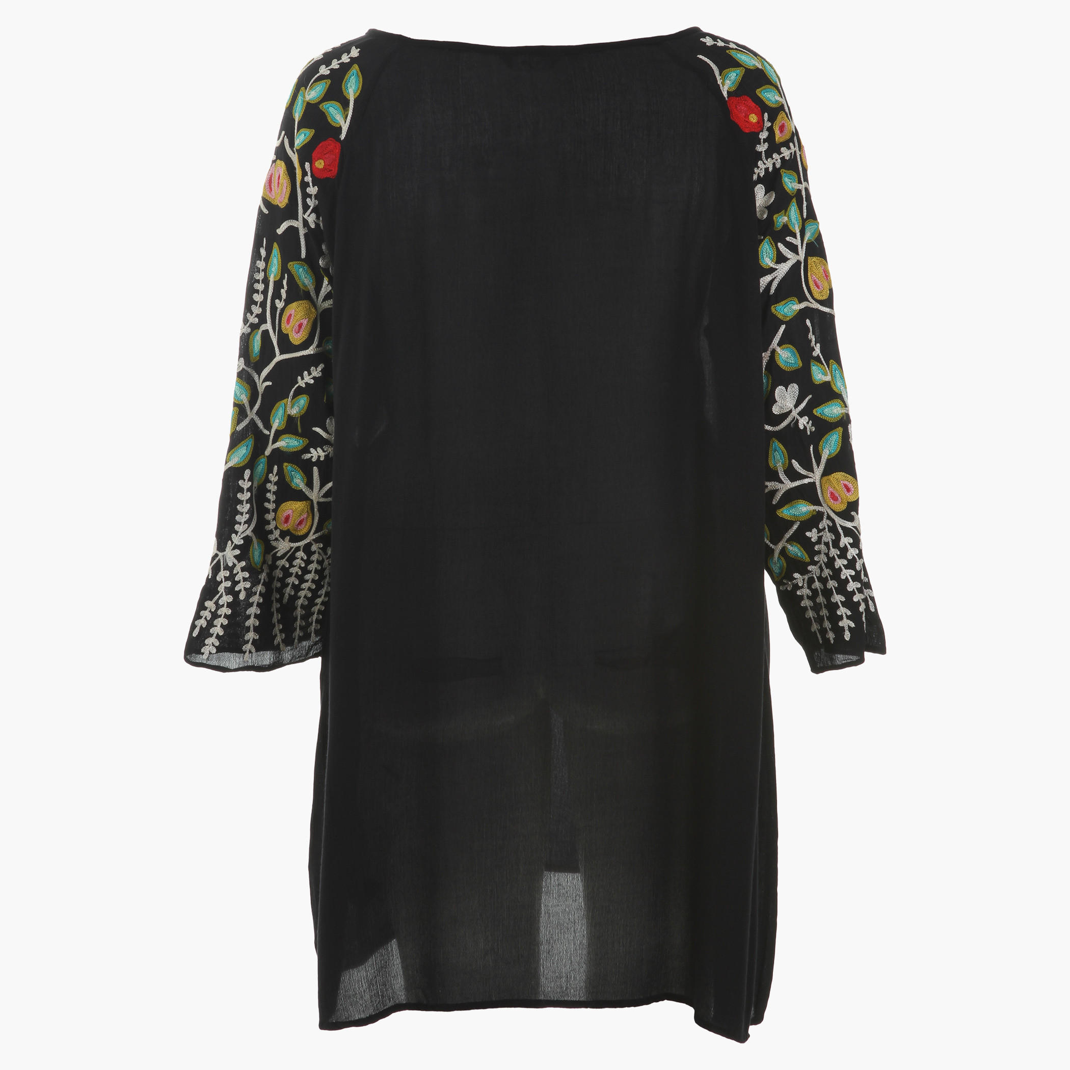 Plus Size Embroidered Tunic with Raglan Sleeves and Round Neck-women-clothing-shirtsandblouses-blouses-image-2