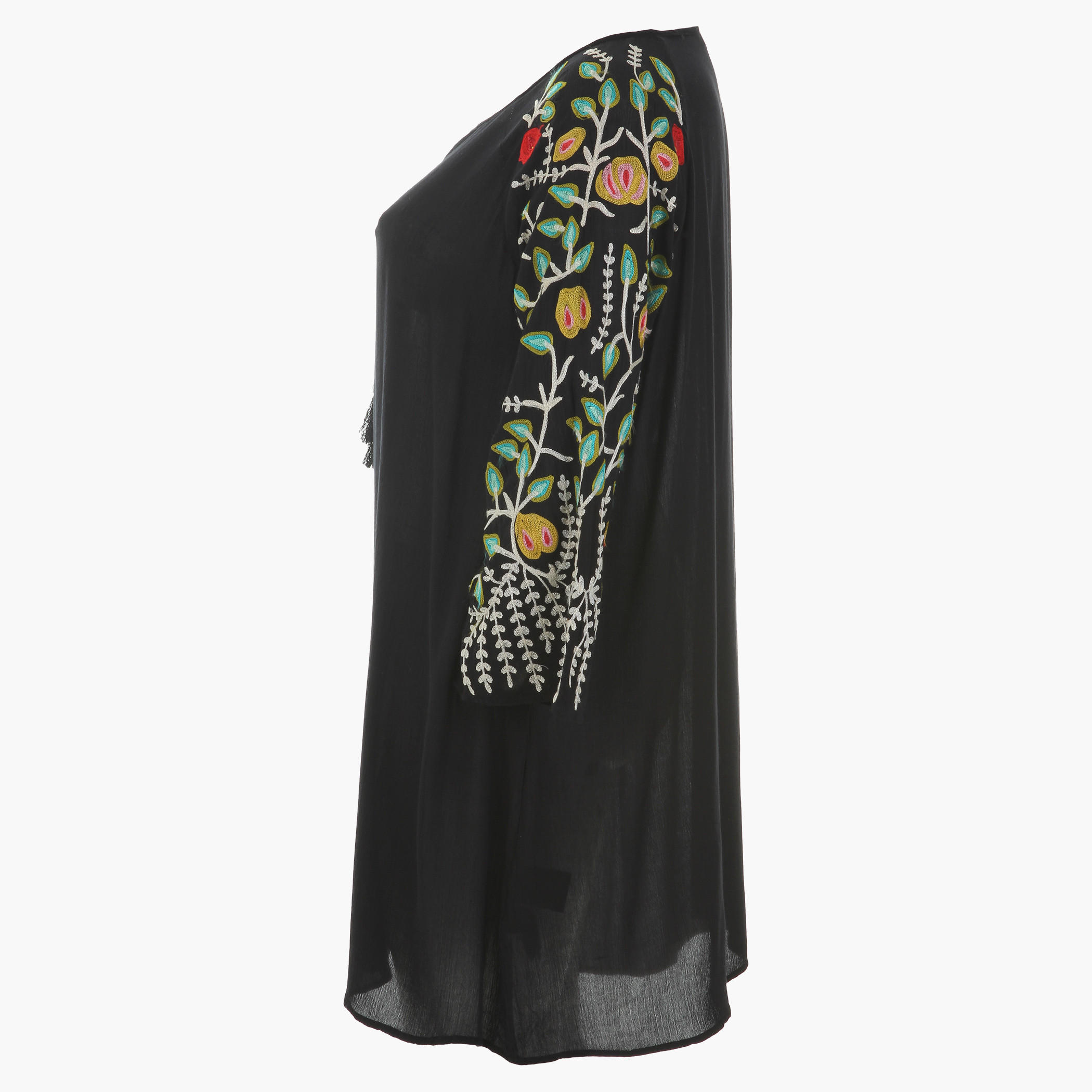 Plus Size Embroidered Tunic with Raglan Sleeves and Round Neck-women-clothing-shirtsandblouses-blouses-image-3