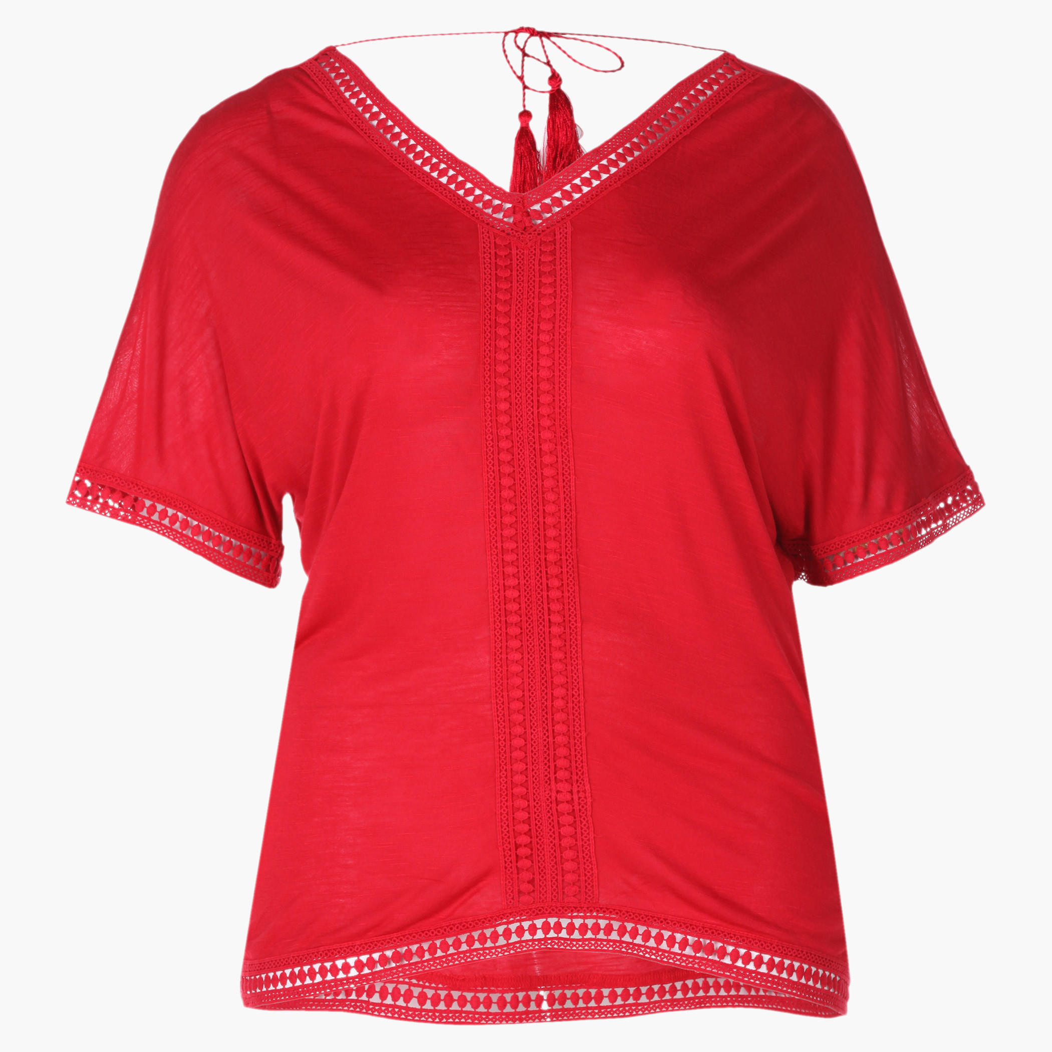 Plus Size Tassel-embellished Top with Raglan Sleeves-women-clothing-shirtsandblouses-blouses-image-6