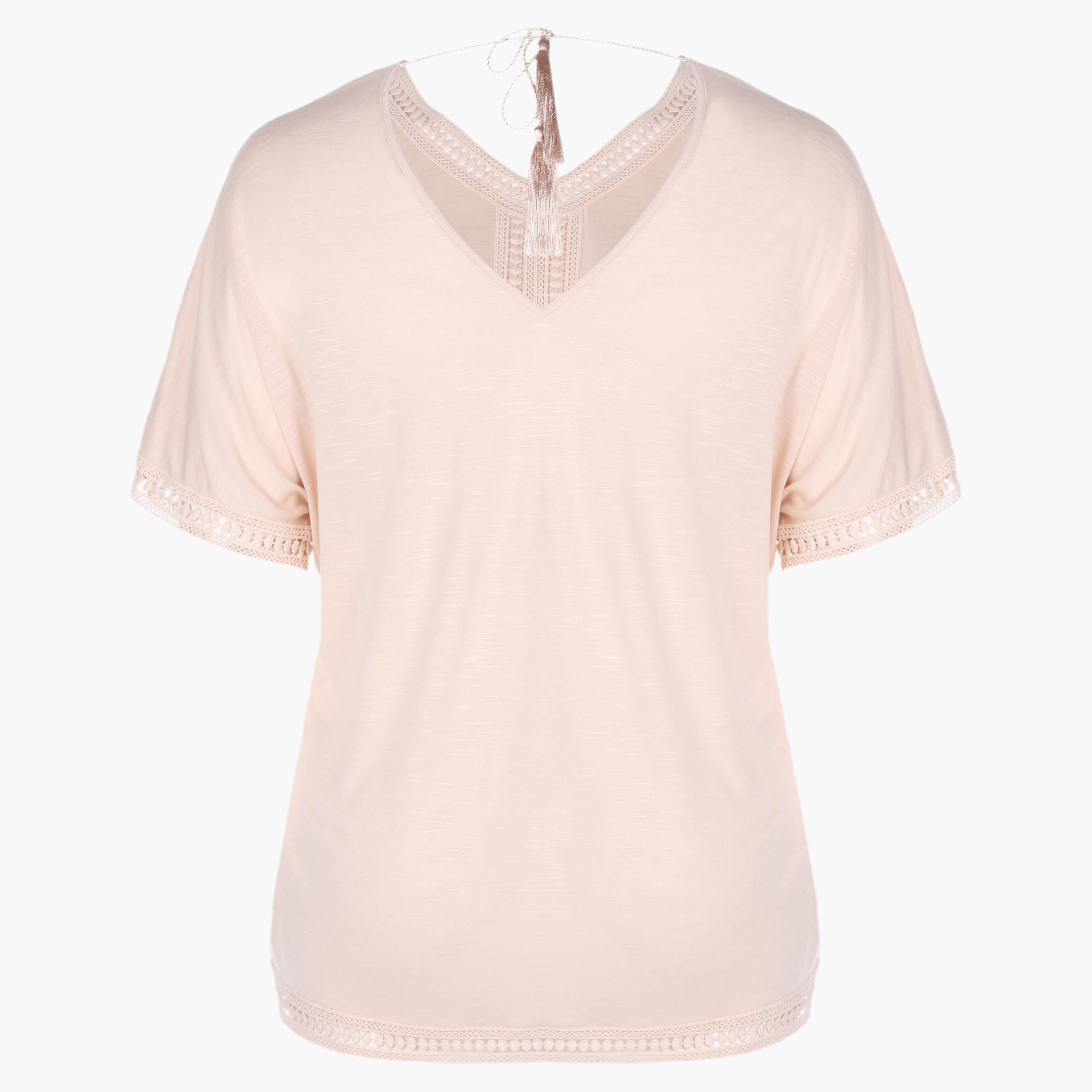 Plus Size Tassel-embellished Top with Raglan Sleeves-women-clothing-shirtsandblouses-blouses-image-2