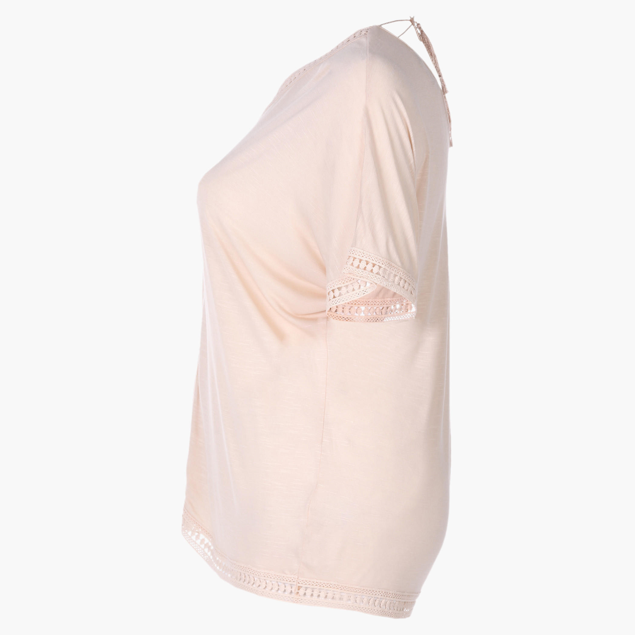 Plus Size Tassel-embellished Top with Raglan Sleeves-women-clothing-shirtsandblouses-blouses-image-1