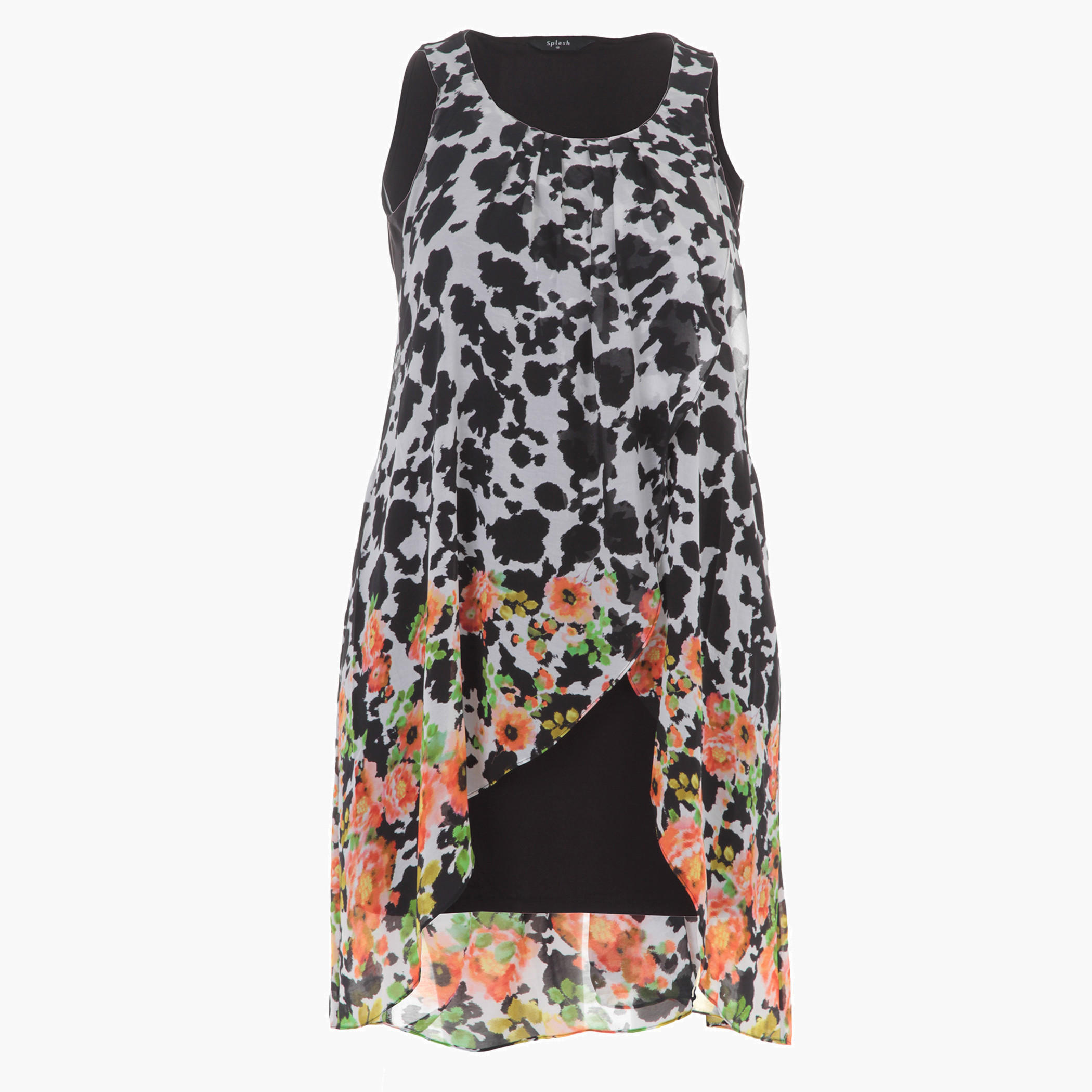 Floral Print Layered Tunic-women-clothing-shirtsandblouses-blouses-image-3