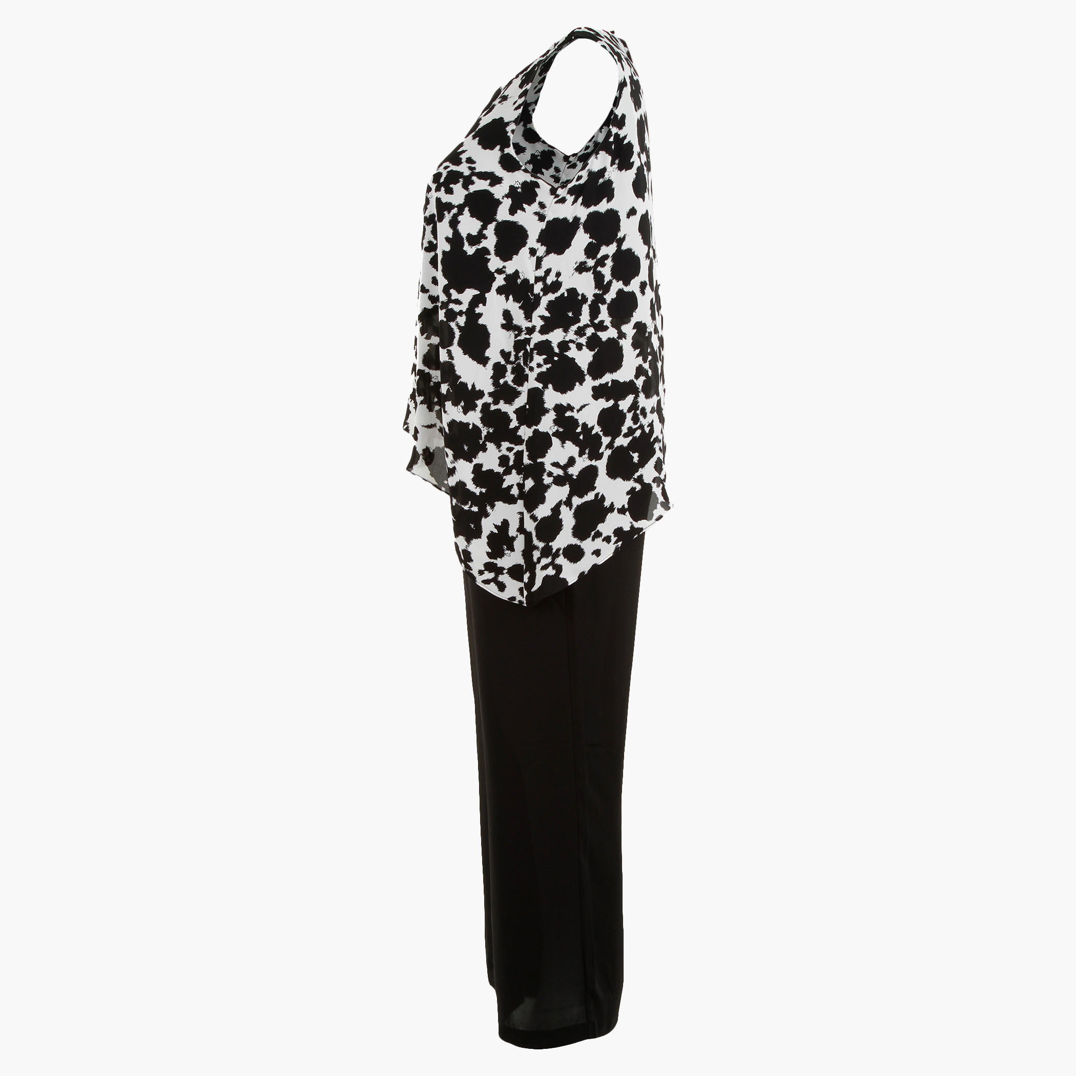 Plus Size Sleeveless Printed Jumpsuit with Round Neck-women-clothing-jumpsuits-image-1