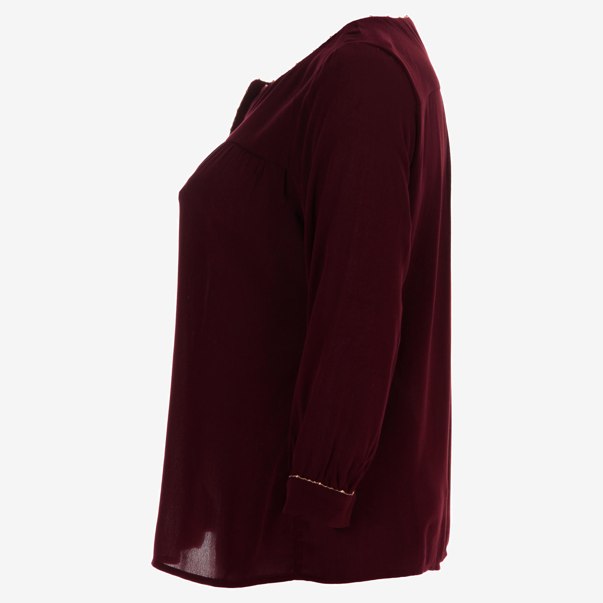 Plus Size Long Sleeves Top with Edge Trim Detailing-women-clothing-shirtsandblouses-blouses-image-3