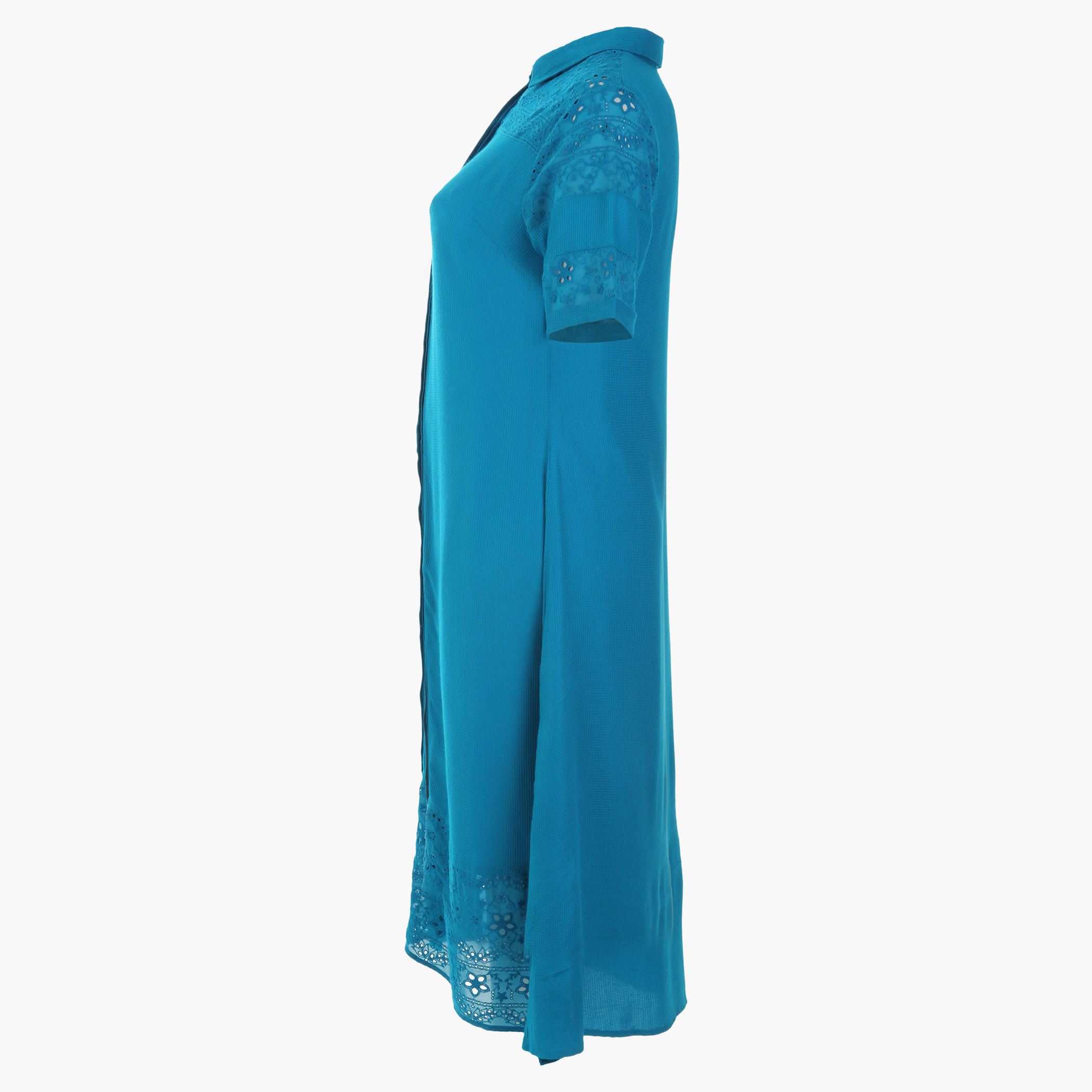 Plus Size Button Through Dress with Short Sleeves-women-clothing-dresses-image-3