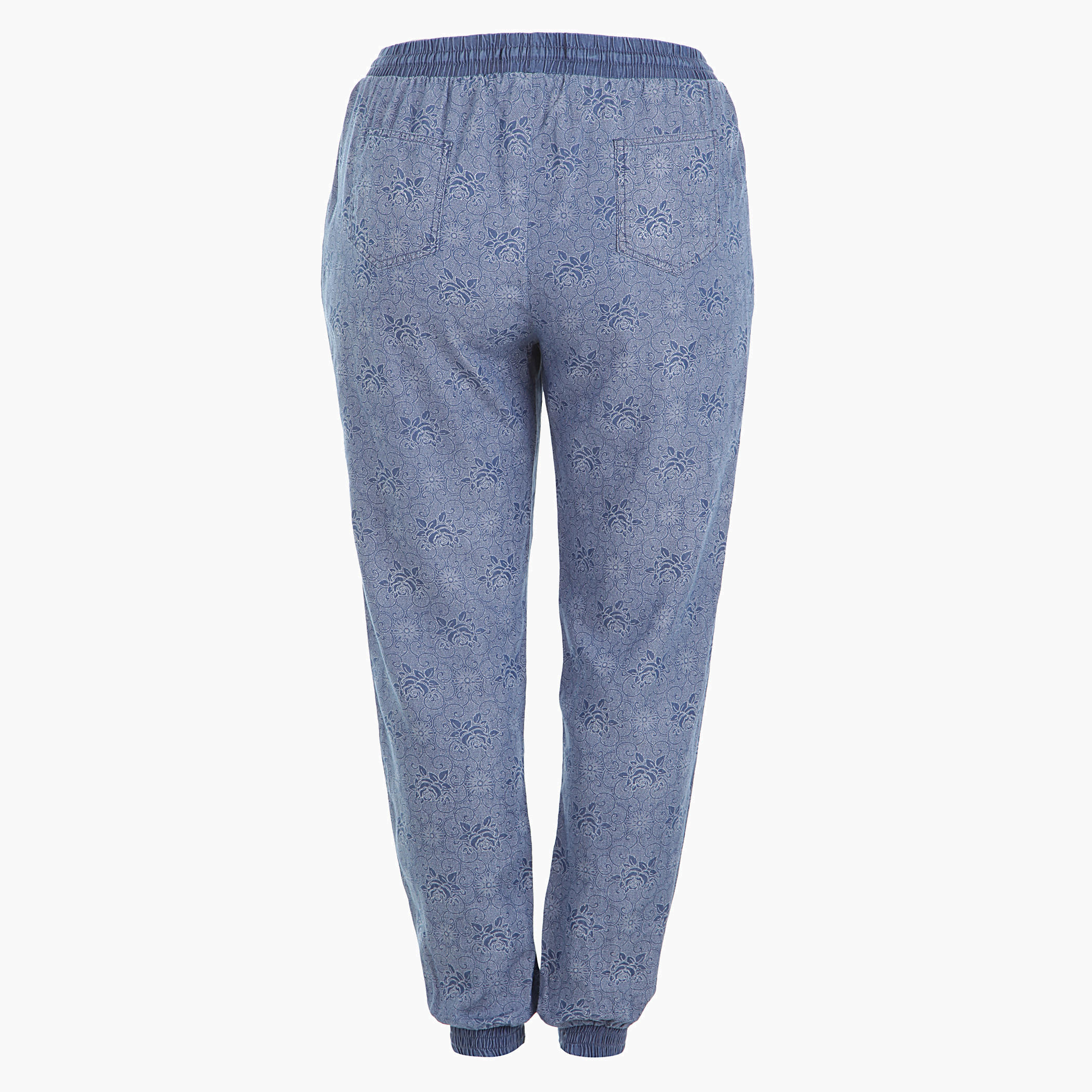 Plus Size Printed Denims with Cuffed Hem-women-clothing-bottoms-joggers-image-2